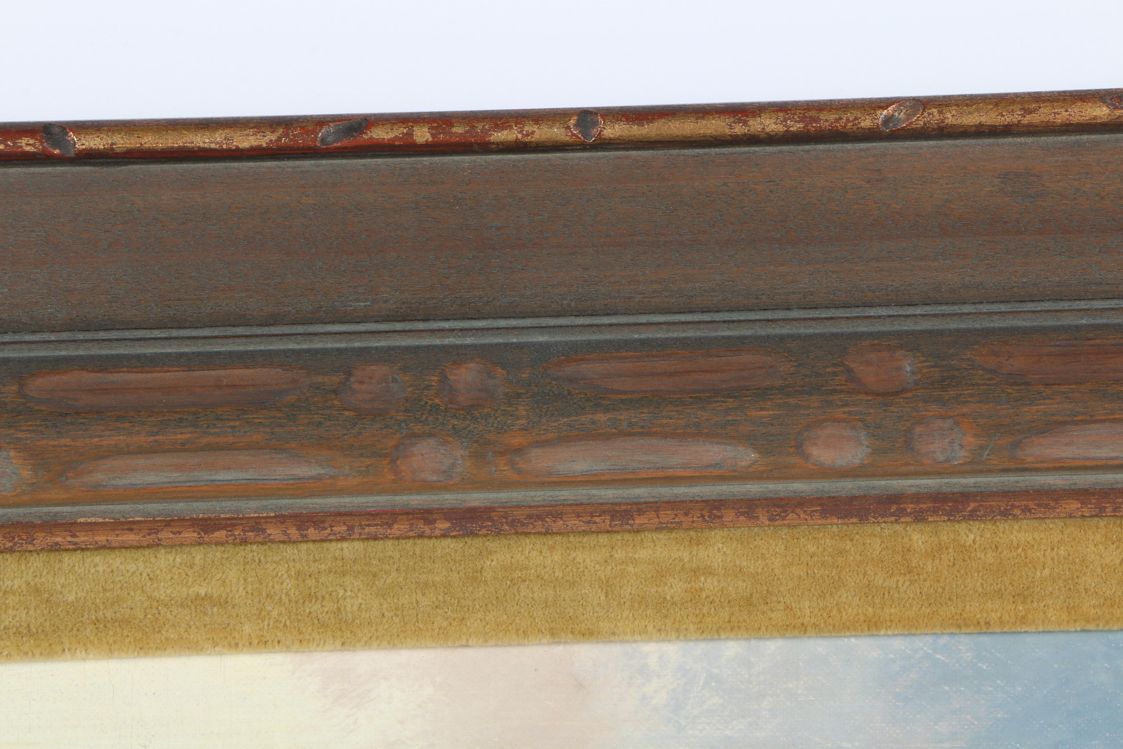 Oil Painting on Canvas of a European Village