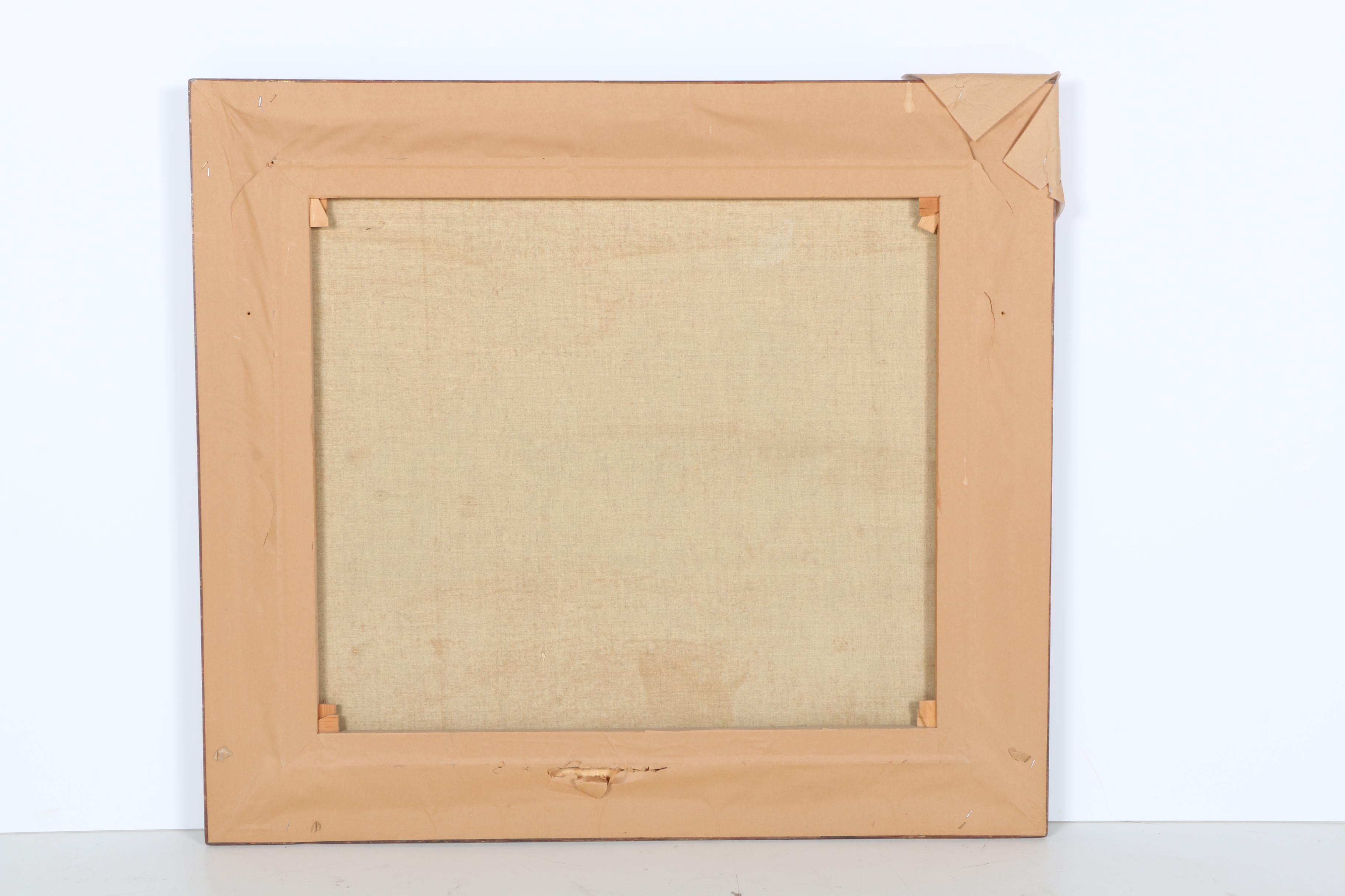 Oil Painting on Canvas of a European Village