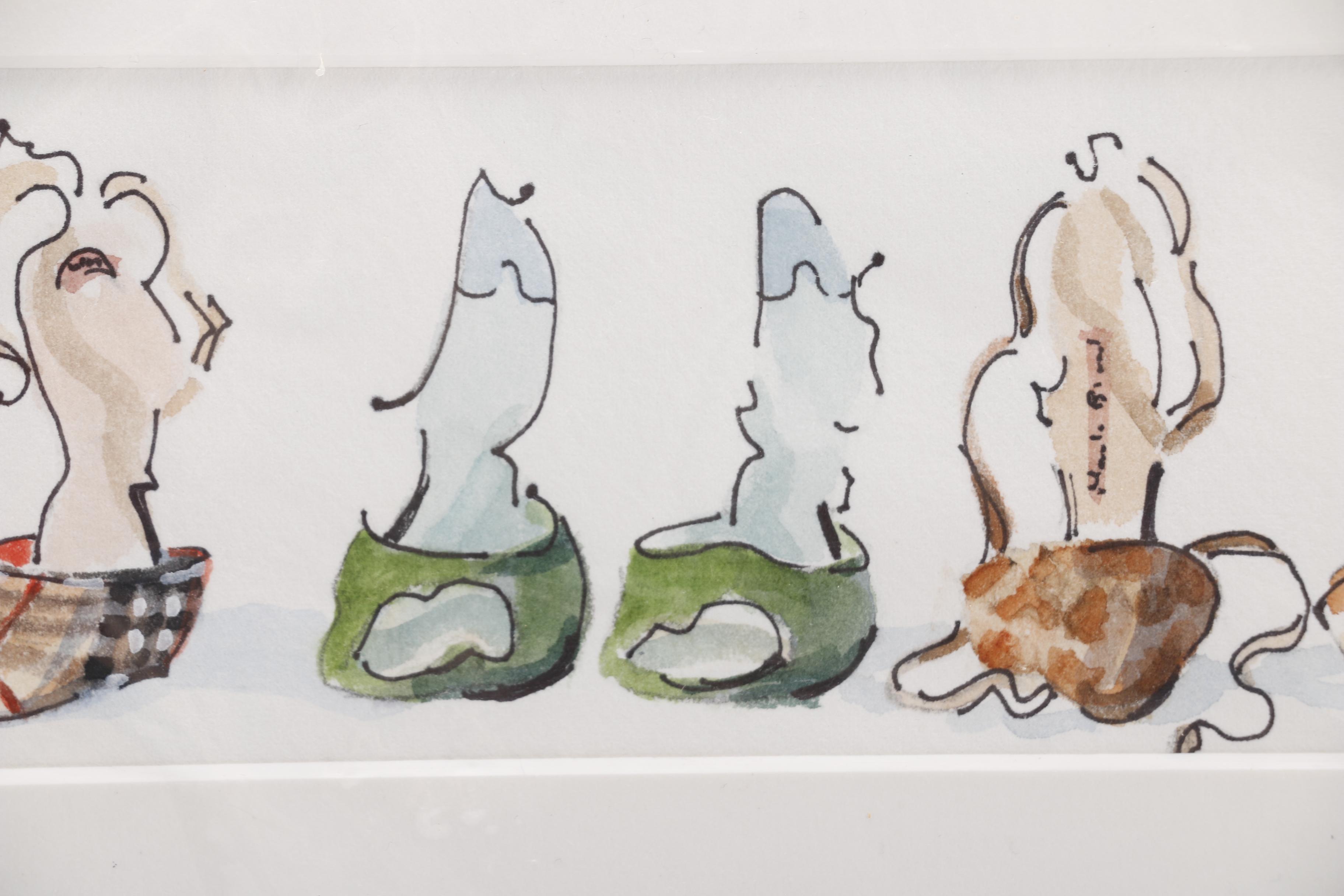 Anne Carter Brothers Watercolors of Shoes and Purses