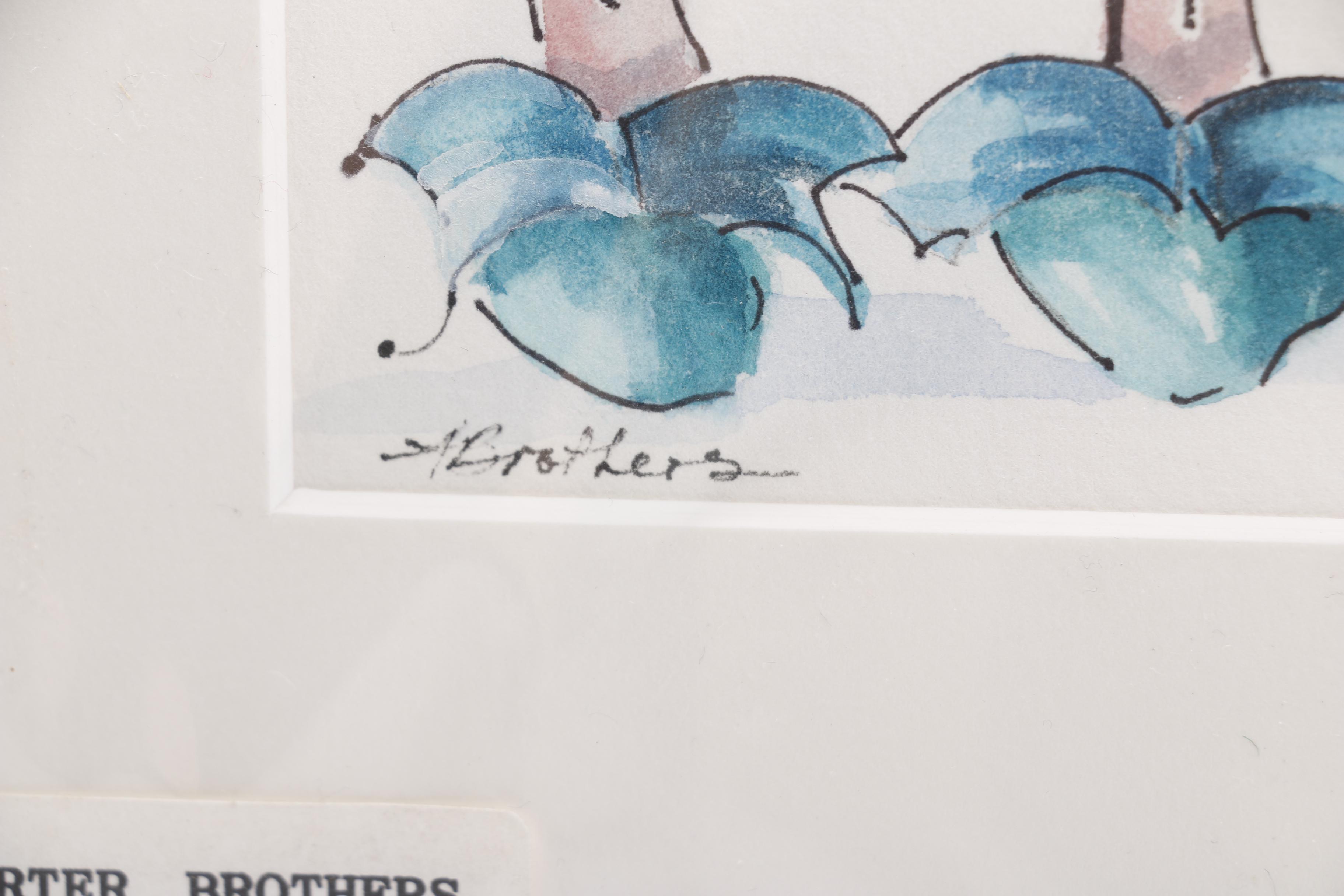 Anne Carter Brothers Watercolors of Shoes and Purses