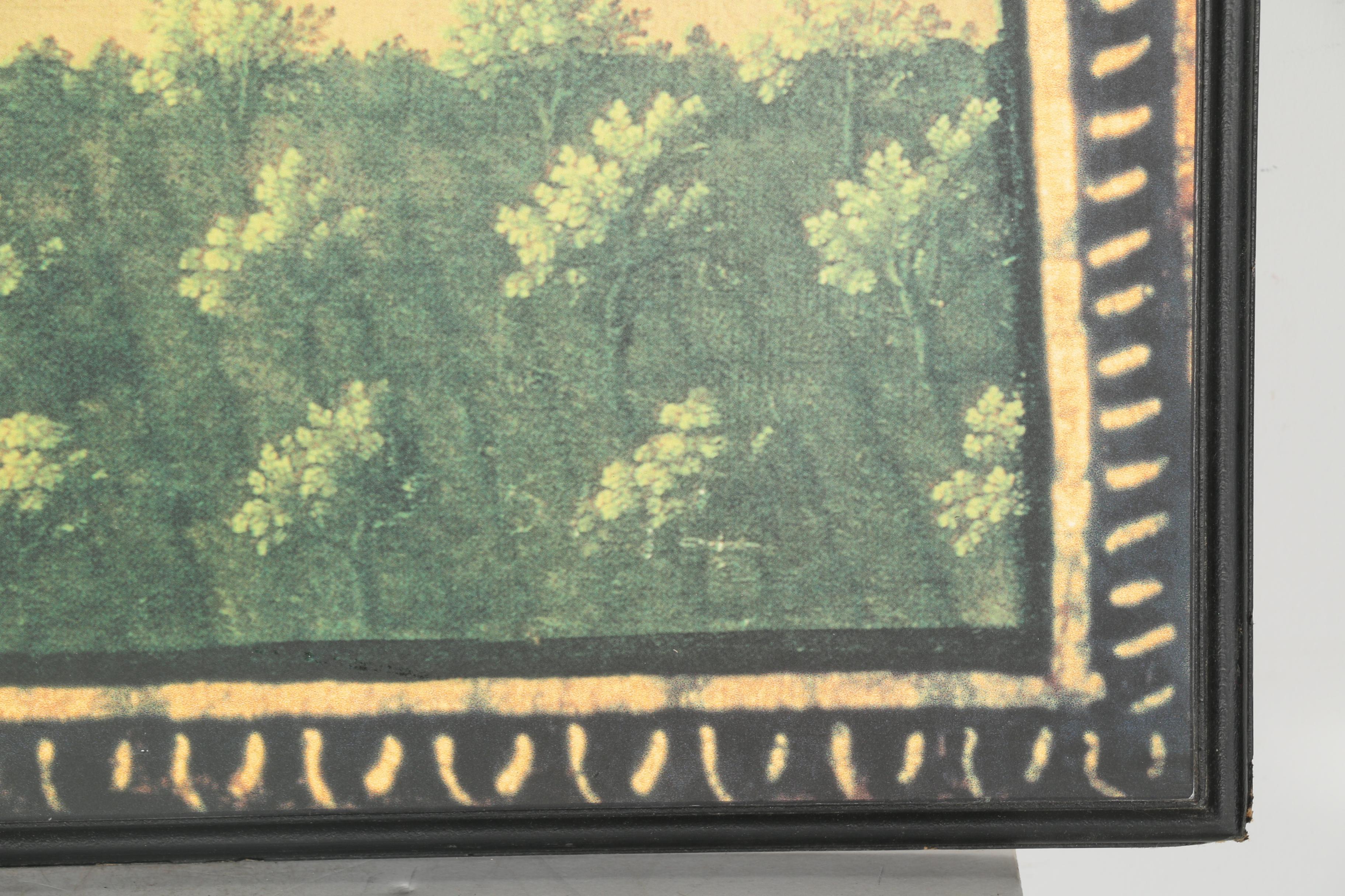 Giusto Utens Lunette Offset Lithograph on Paper of Medici Villa