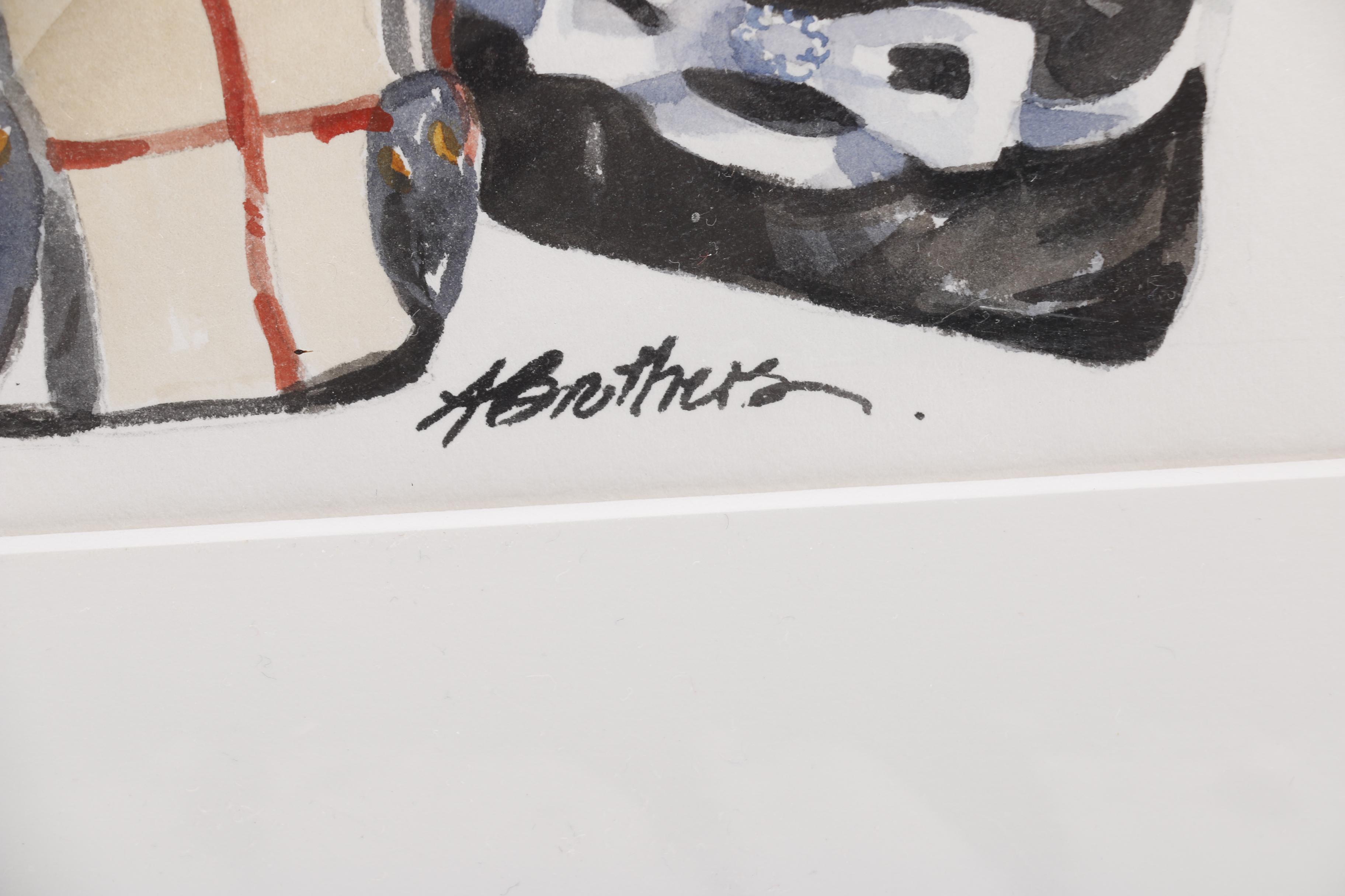 Anne Carter Brothers Watercolors of Shoes and Purses