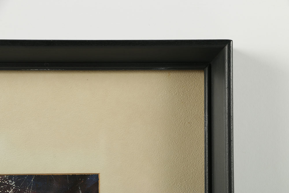 William A. Lewis Watercolor and Crayon Painting on Paper "The Ancient Kingdom"