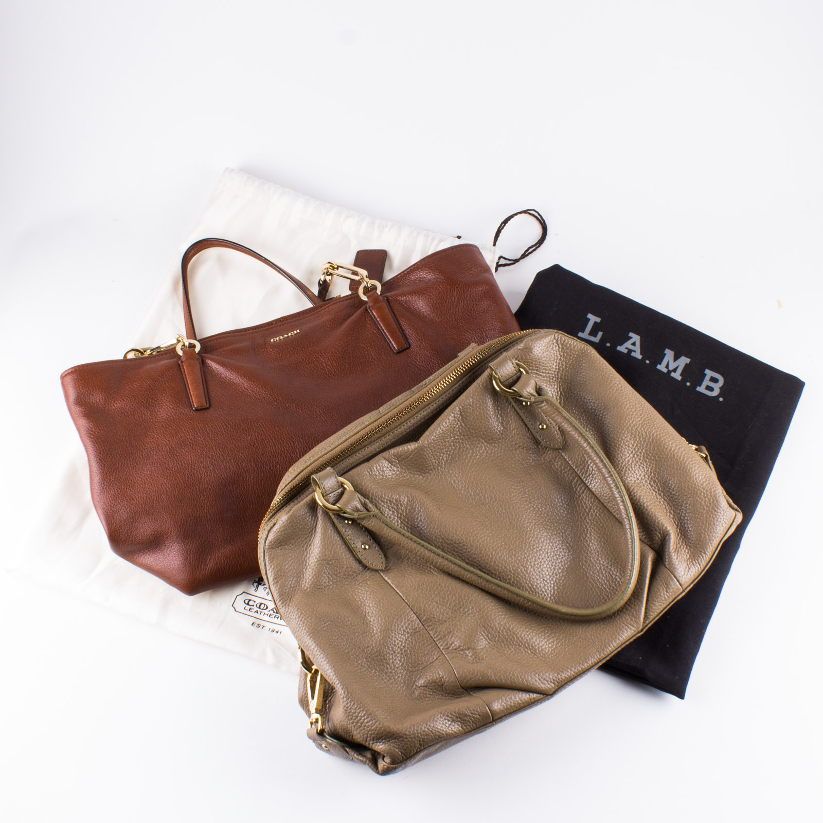 Women's Leather Handbags by Coach and Halogen