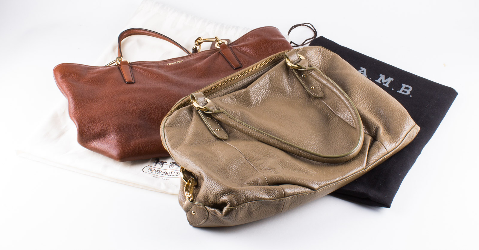 Women's Leather Handbags by Coach and Halogen