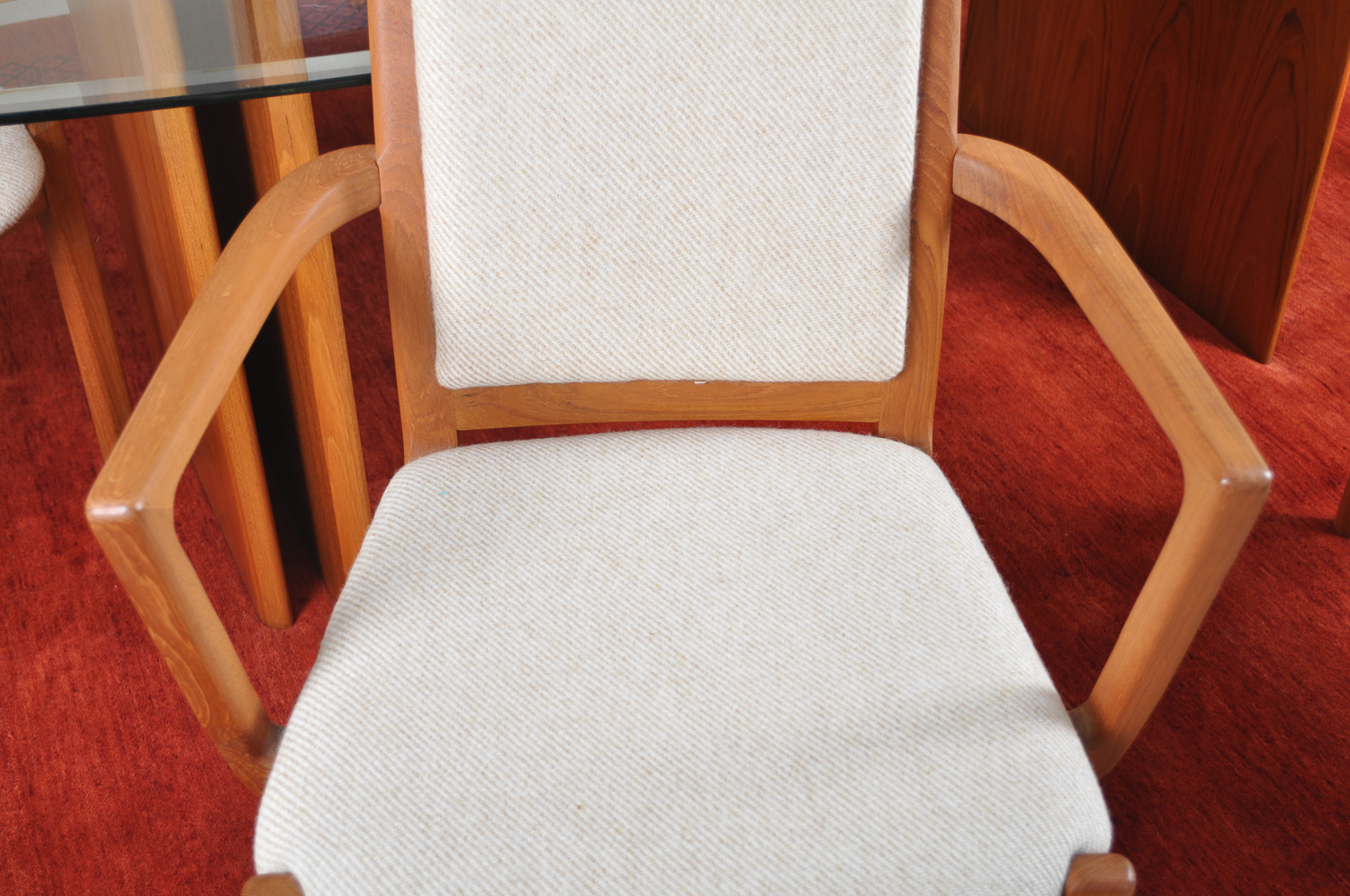 Danish Modern Teak Dining Table and Chairs by Benny Lindén