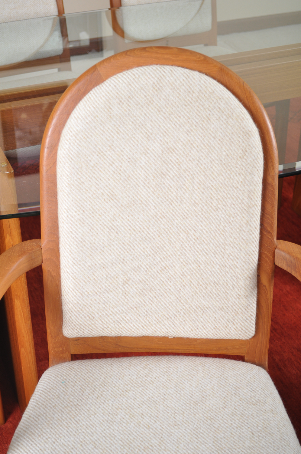 Danish Modern Teak Dining Table and Chairs by Benny Lindén