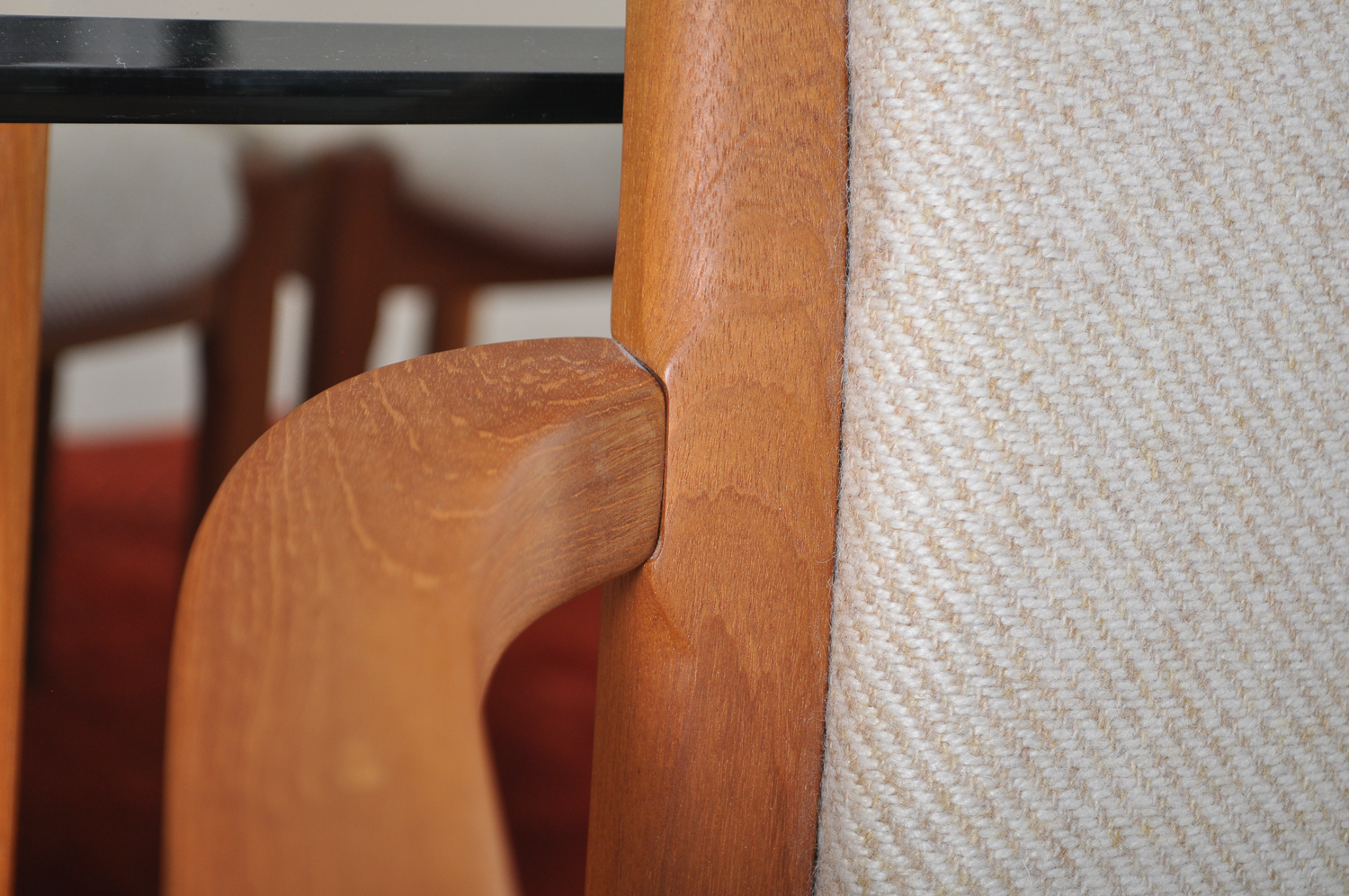 Danish Modern Teak Dining Table and Chairs by Benny Lindén