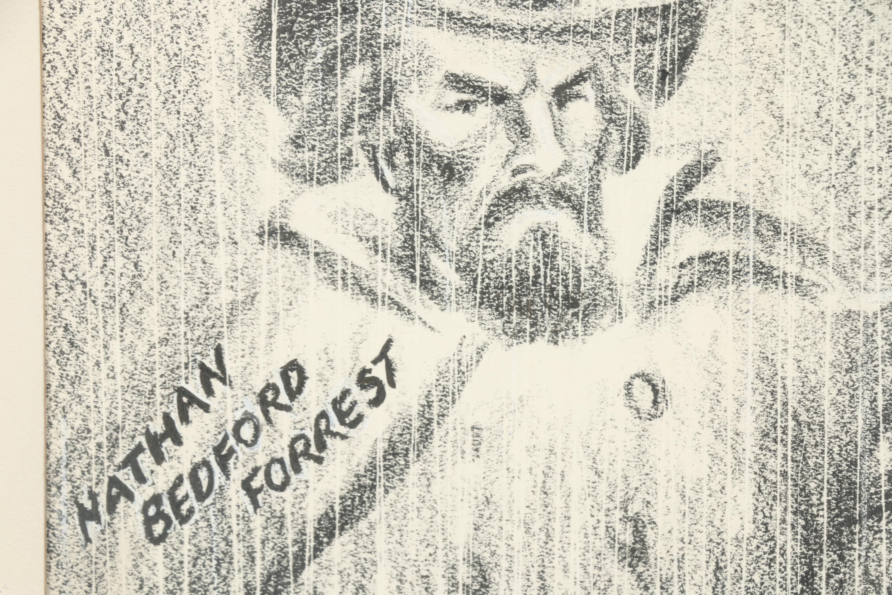 Political Cartoon Lithograph of Nathan Bedford Forrest