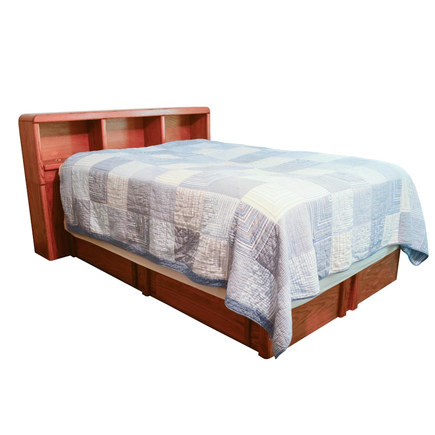 Oak Full-Size Captain's Bed