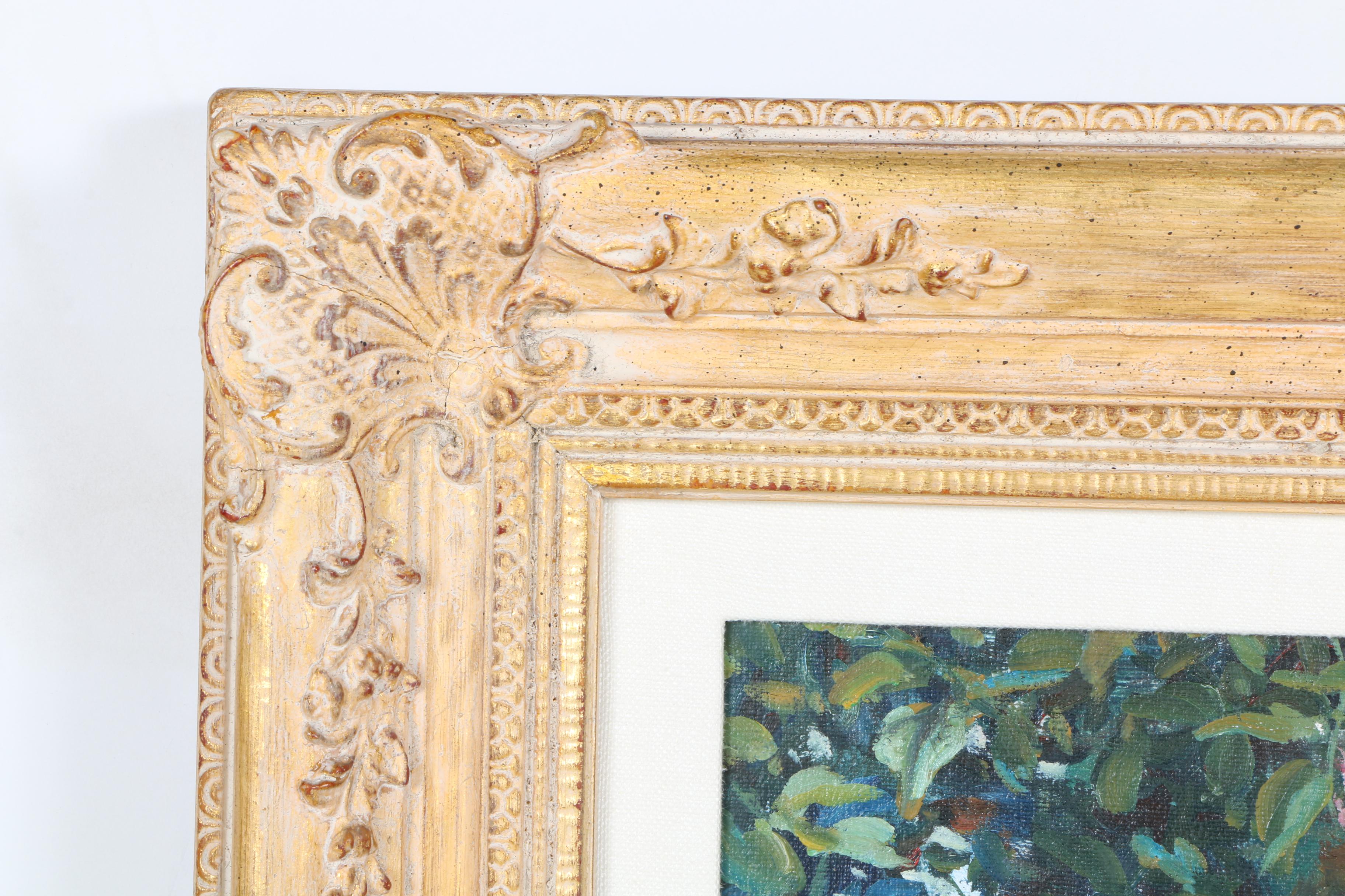 Peter Ho Oil Painting on Canvas "Flower Garden"