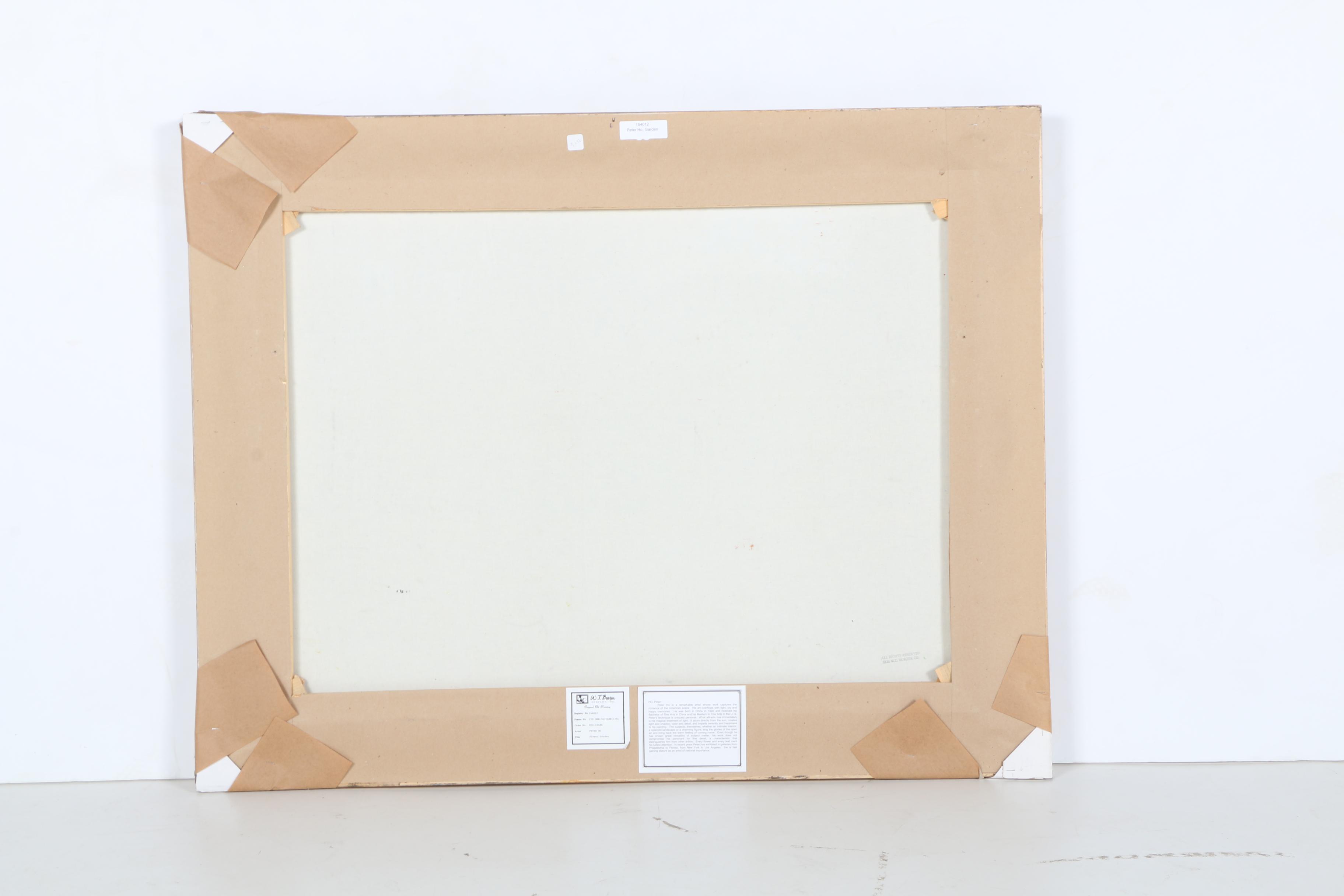 Peter Ho Oil Painting on Canvas "Flower Garden"