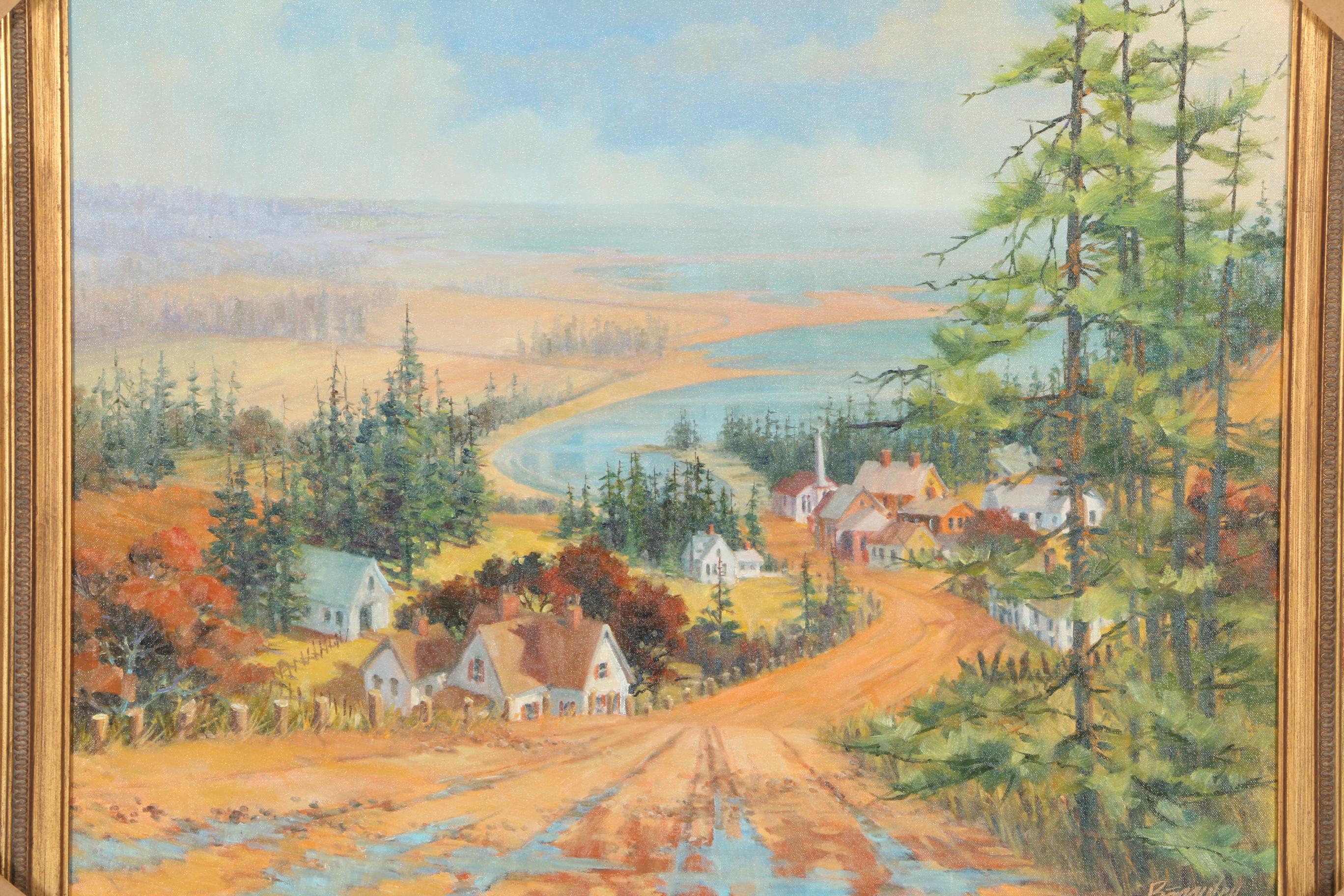 Richard Bagguley Oil on Canvas "New England Landscape"