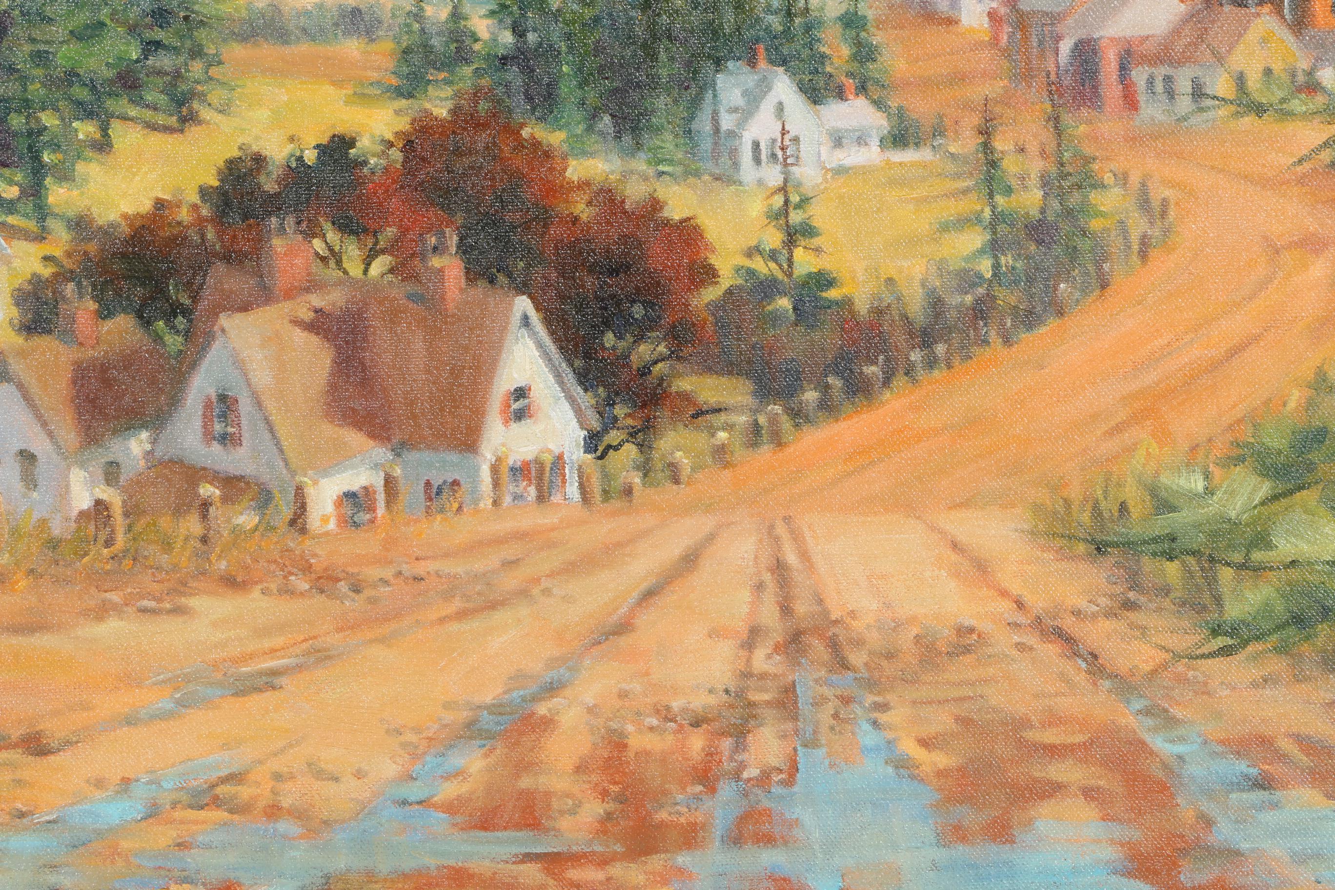 Richard Bagguley Oil on Canvas "New England Landscape"