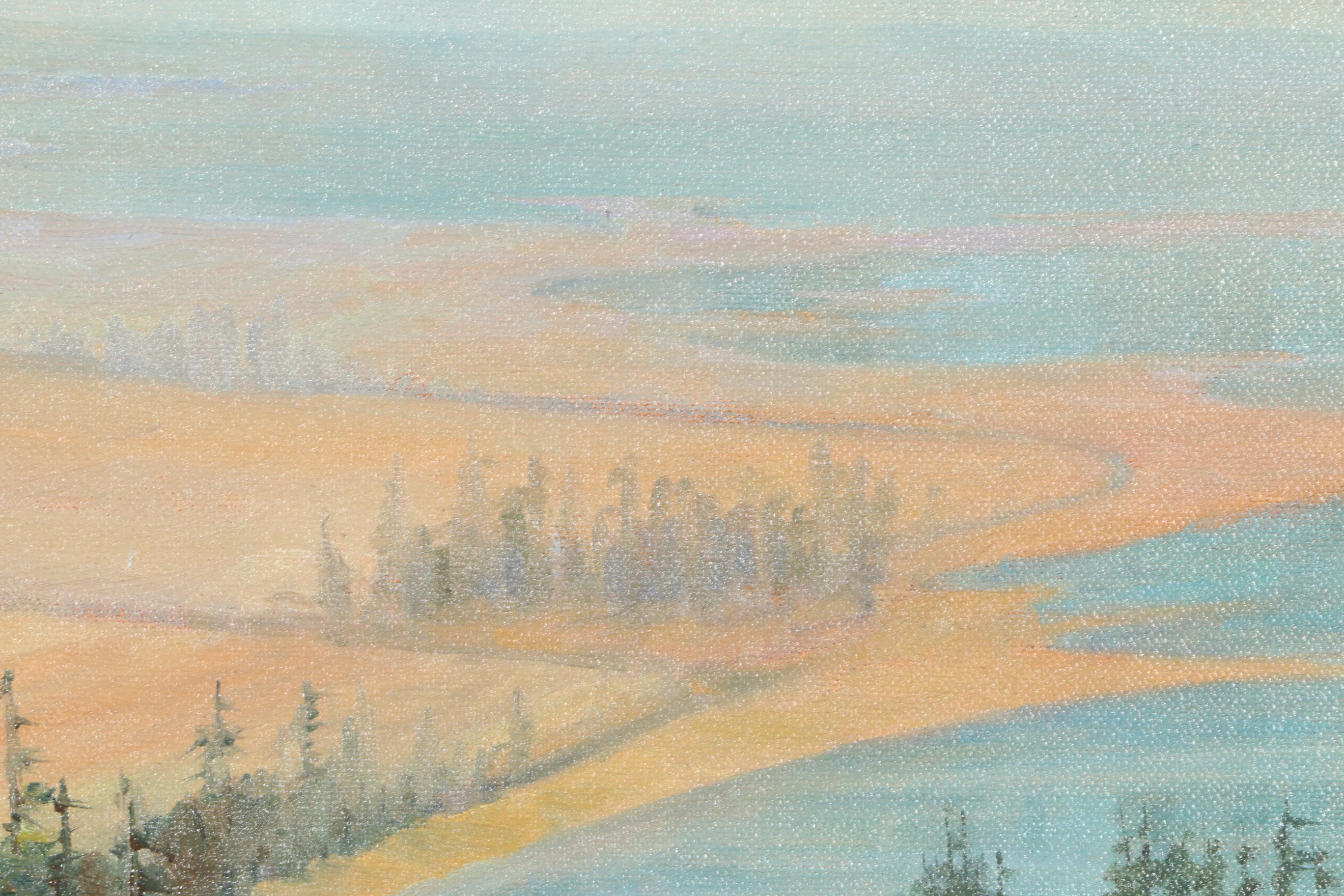 Richard Bagguley Oil on Canvas "New England Landscape"