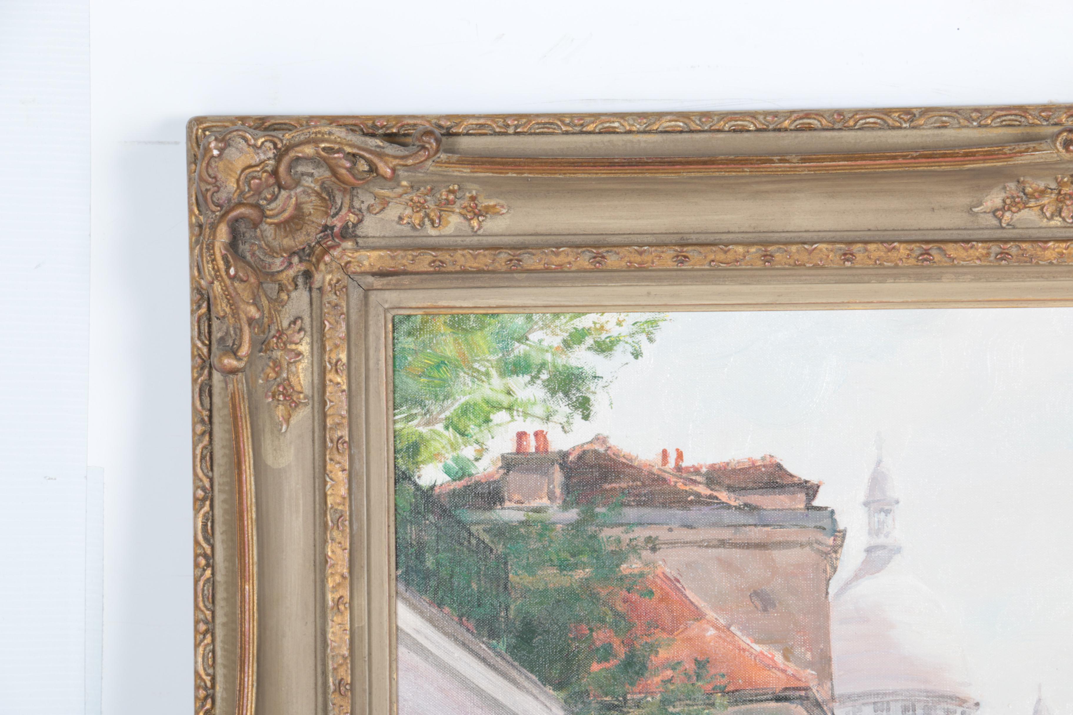 Claude Jousset Oil Painting on Canvas "Soleil Rue Norvins"