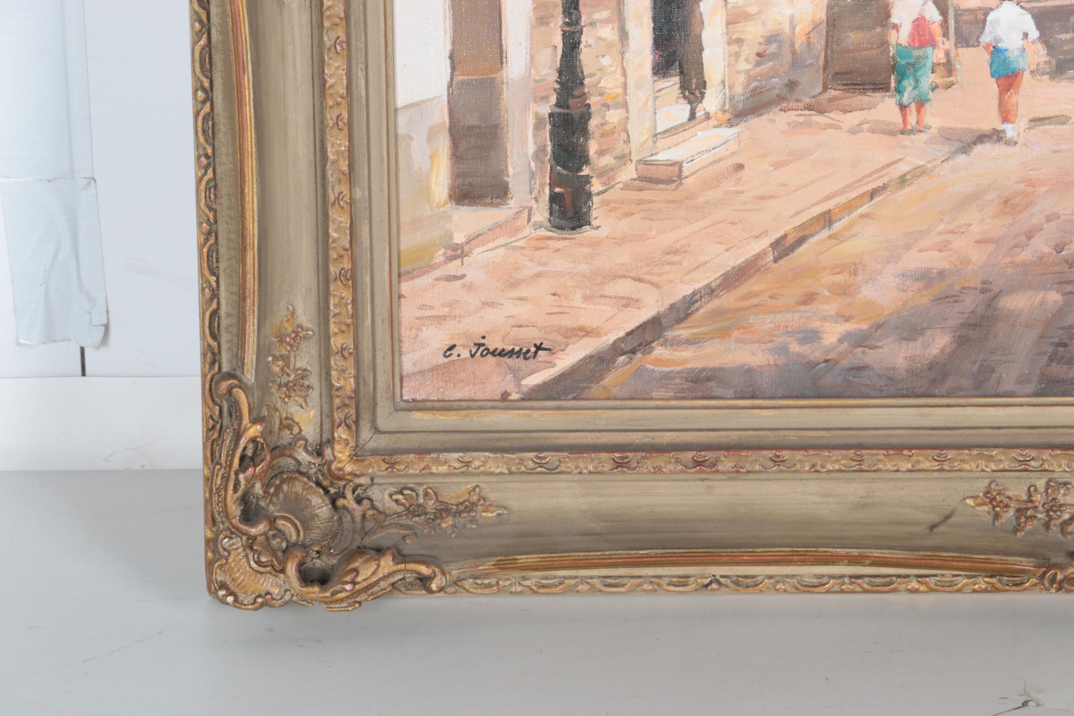 Claude Jousset Oil Painting on Canvas "Soleil Rue Norvins"