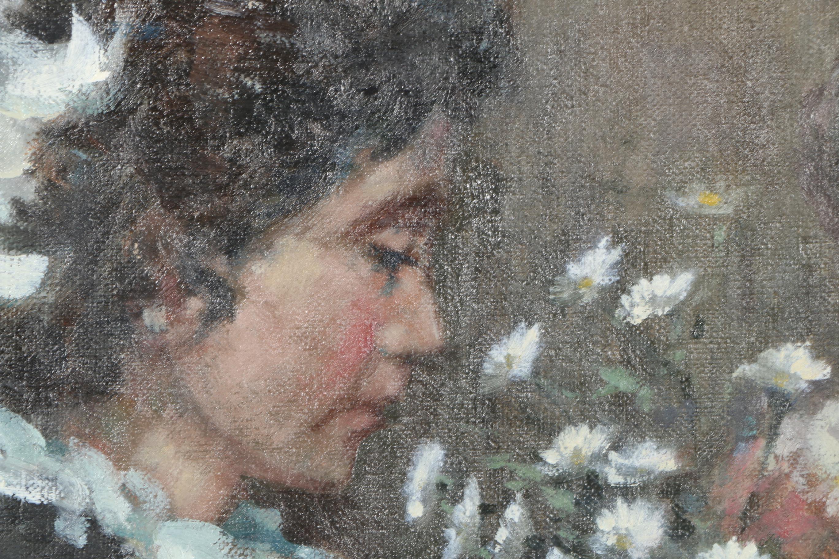 Hennie G. de Korte Oil Painting on Canvas "Luncheon"