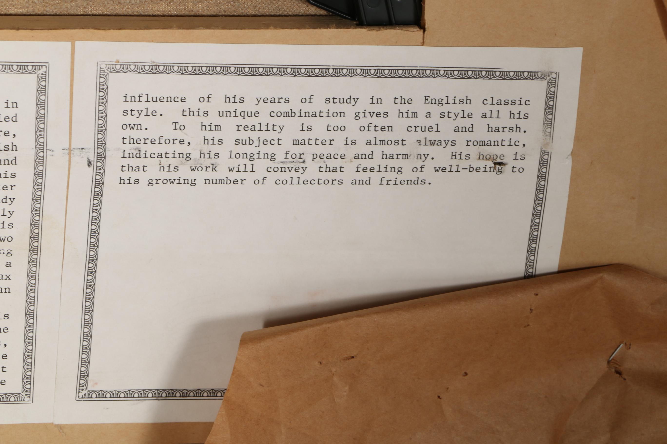 Hennie G. de Korte Oil Painting on Canvas "Luncheon"