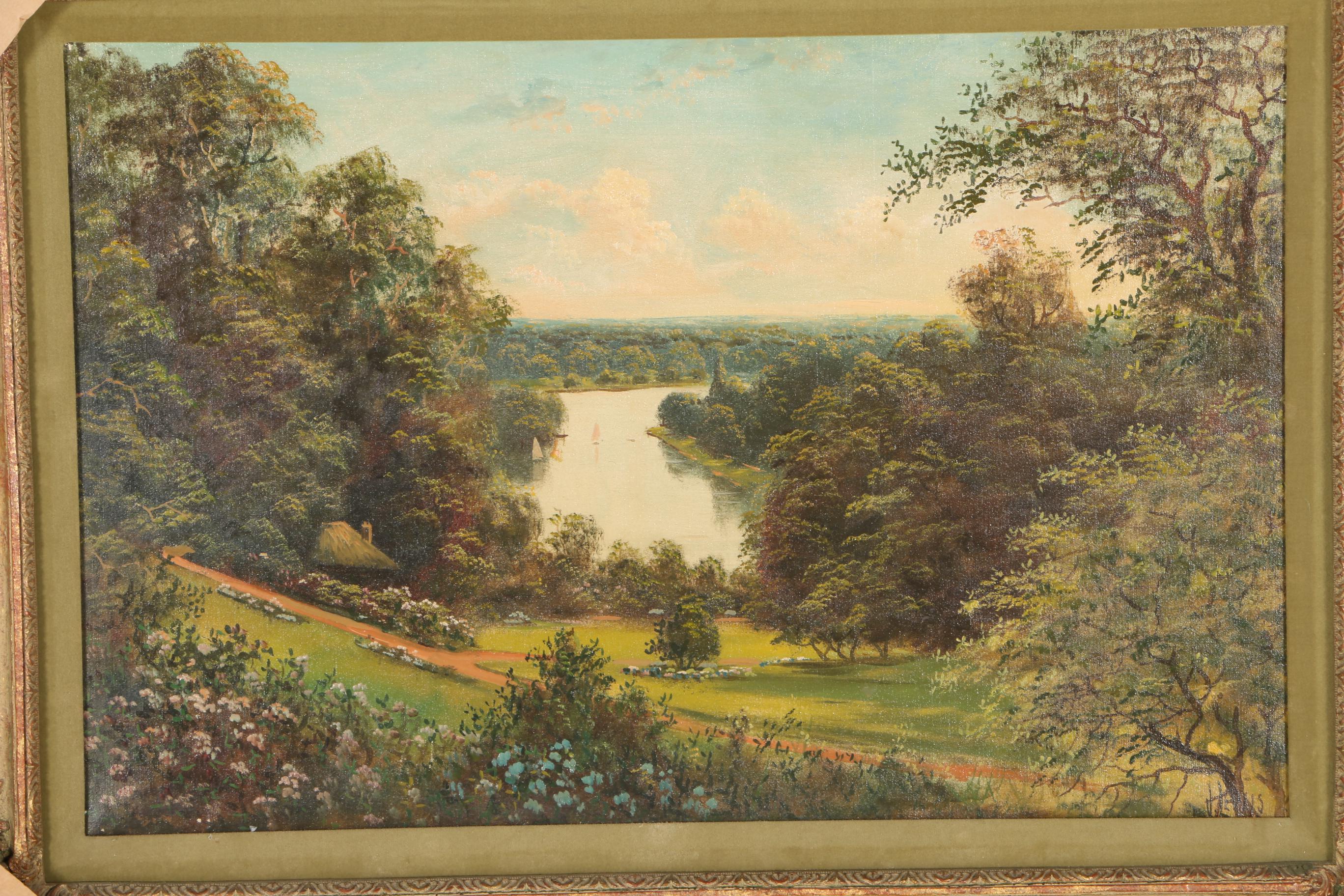 John Lewis Oil Painting on Canvas Landscape