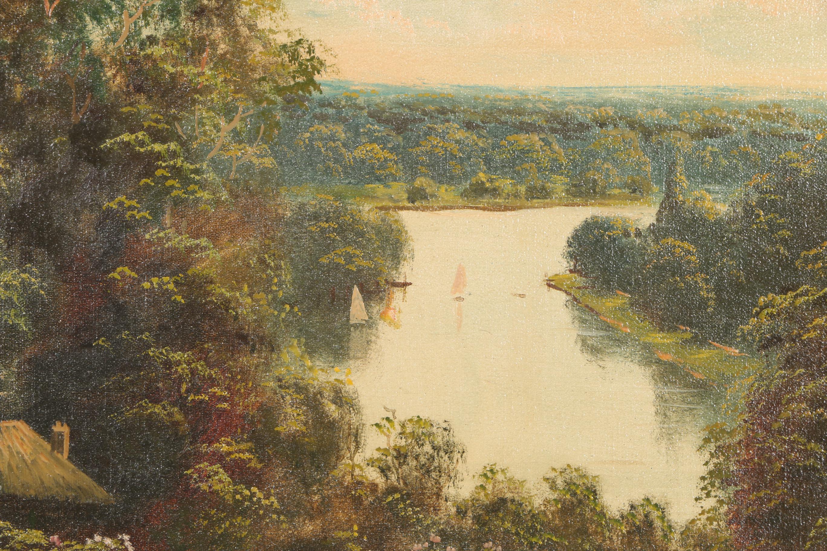 John Lewis Oil Painting on Canvas Landscape