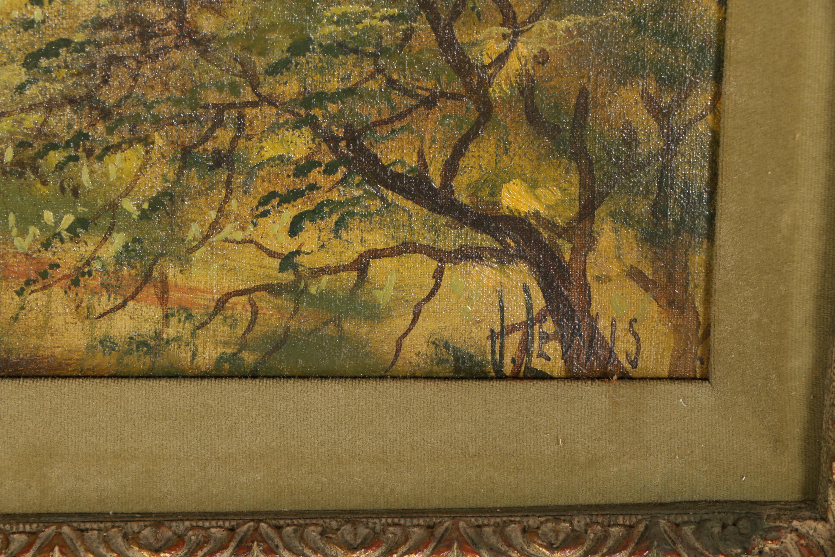 John Lewis Oil Painting on Canvas Landscape