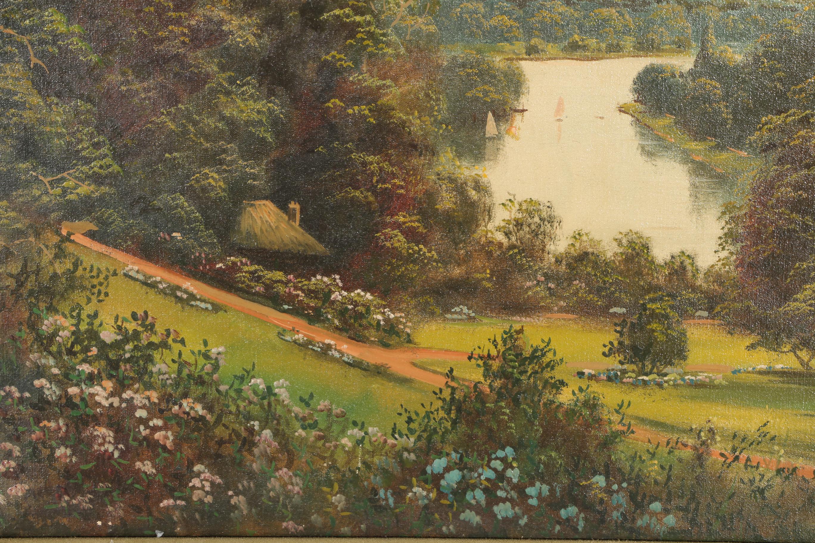 John Lewis Oil Painting on Canvas Landscape