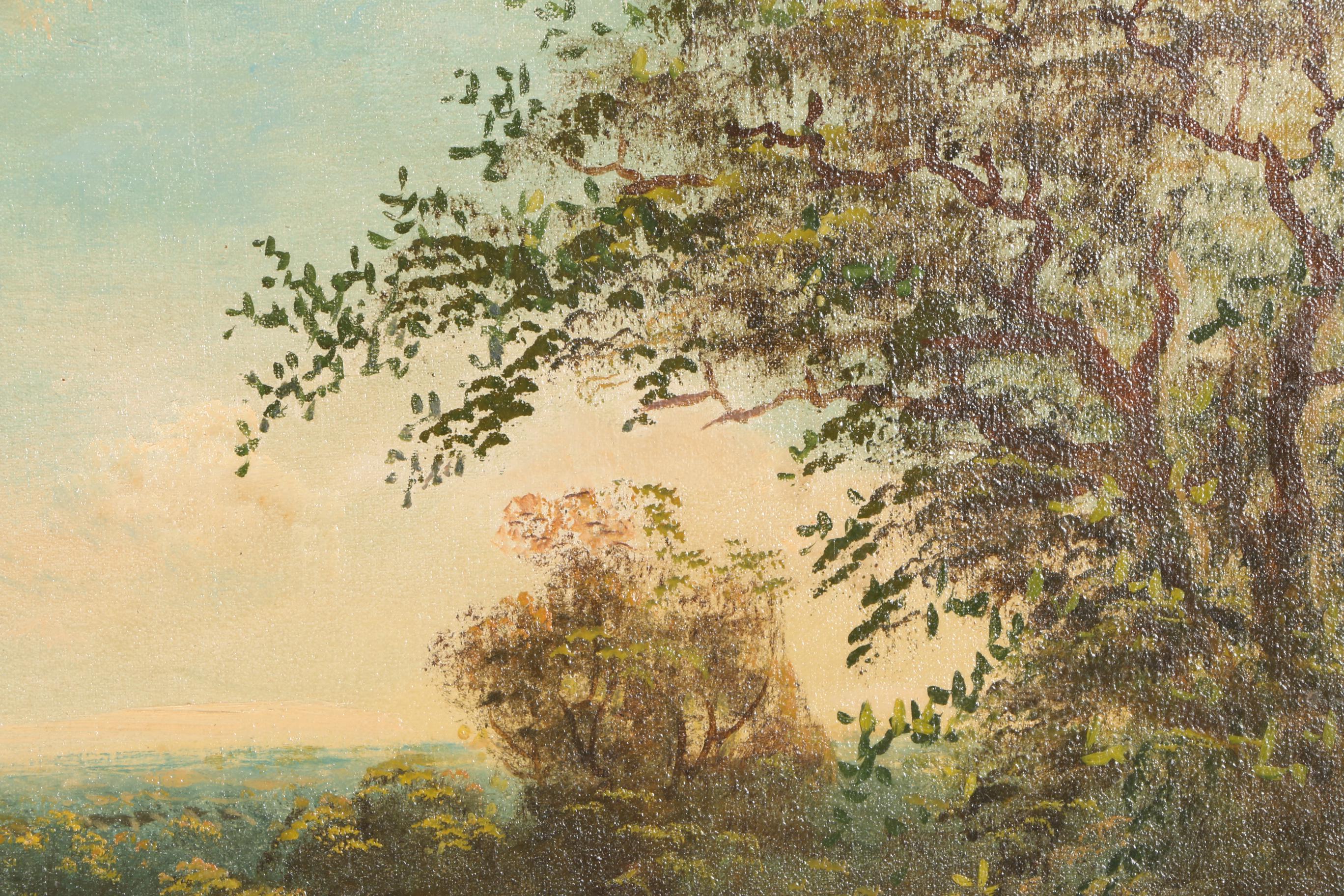 John Lewis Oil Painting on Canvas Landscape