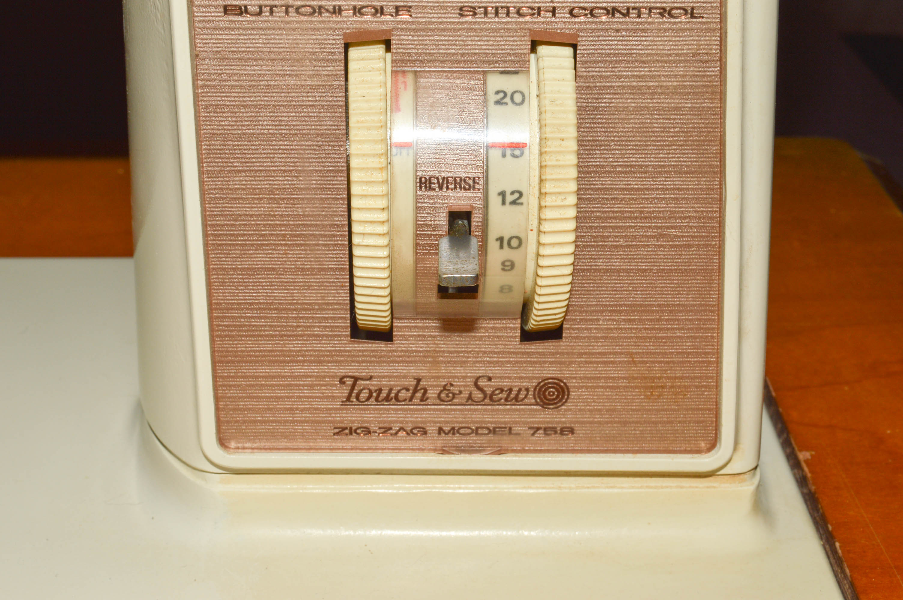 Vintage Singer "Touch & Sew" Sewing Machine and Table