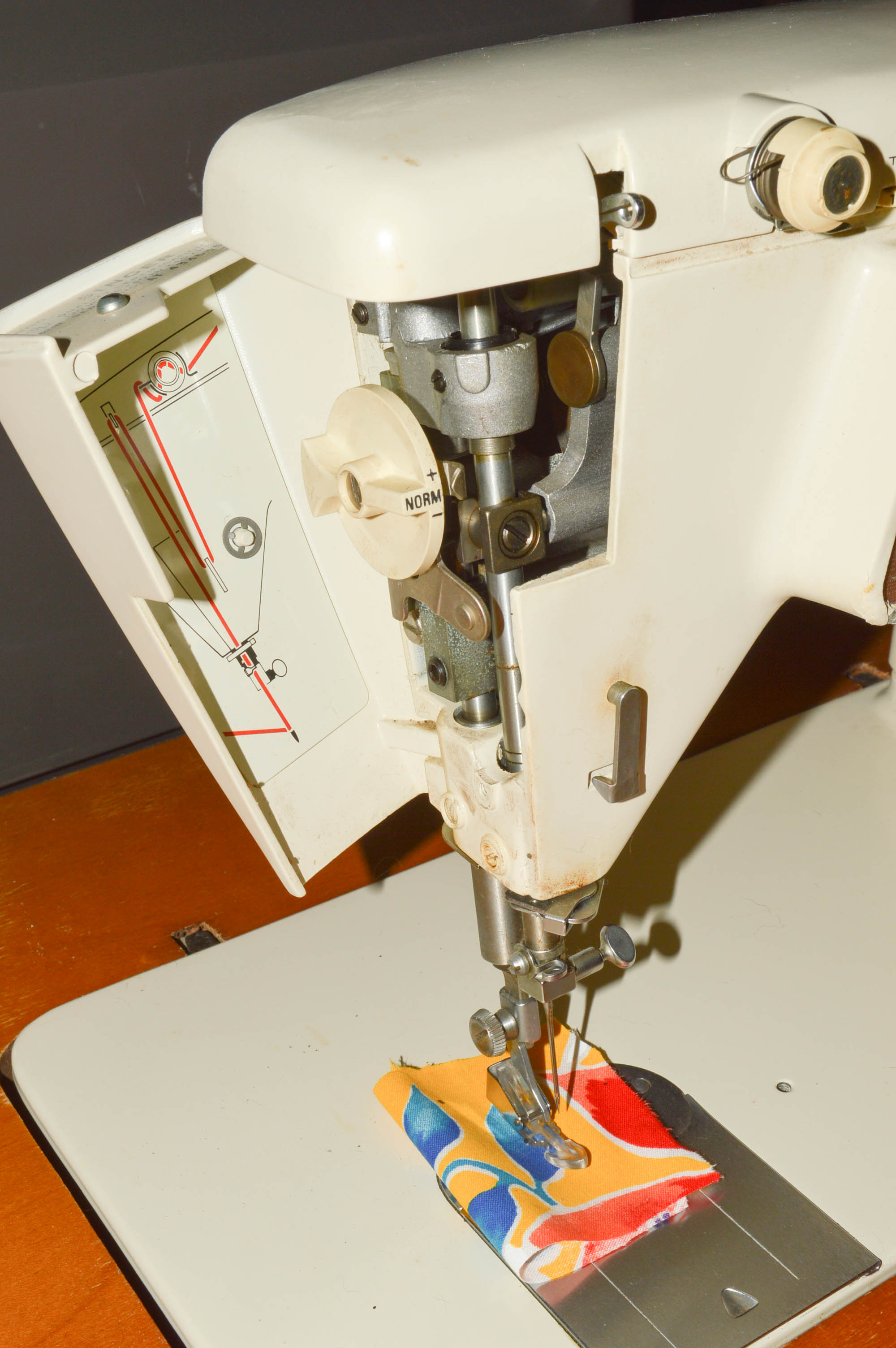 Vintage Singer "Touch & Sew" Sewing Machine and Table