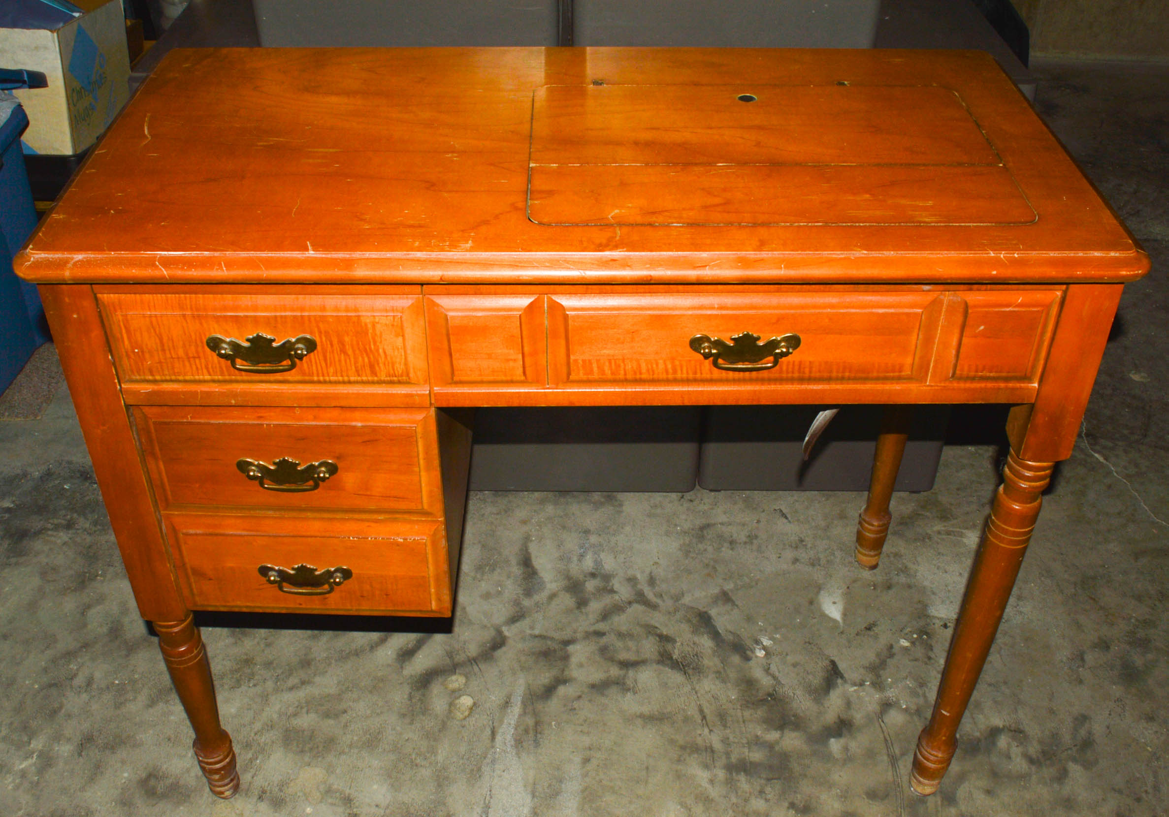 Vintage Singer "Touch & Sew" Sewing Machine and Table