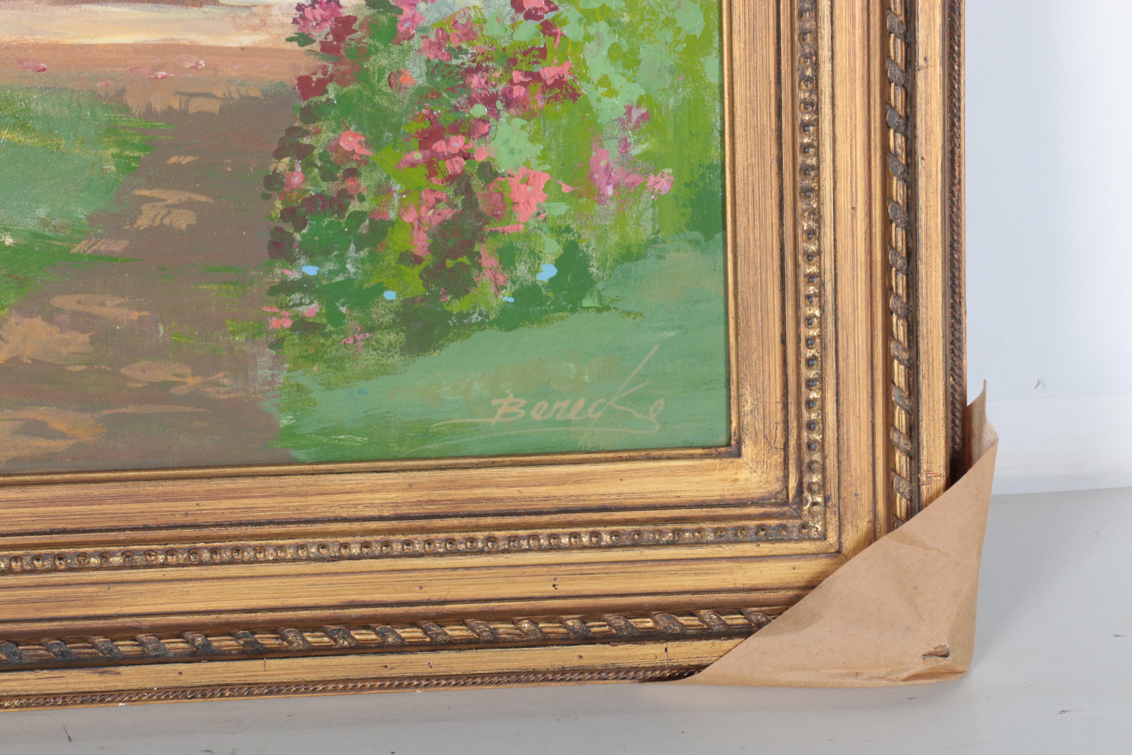 William Benecke Oil Painting on Canvas "Sunny Morning"