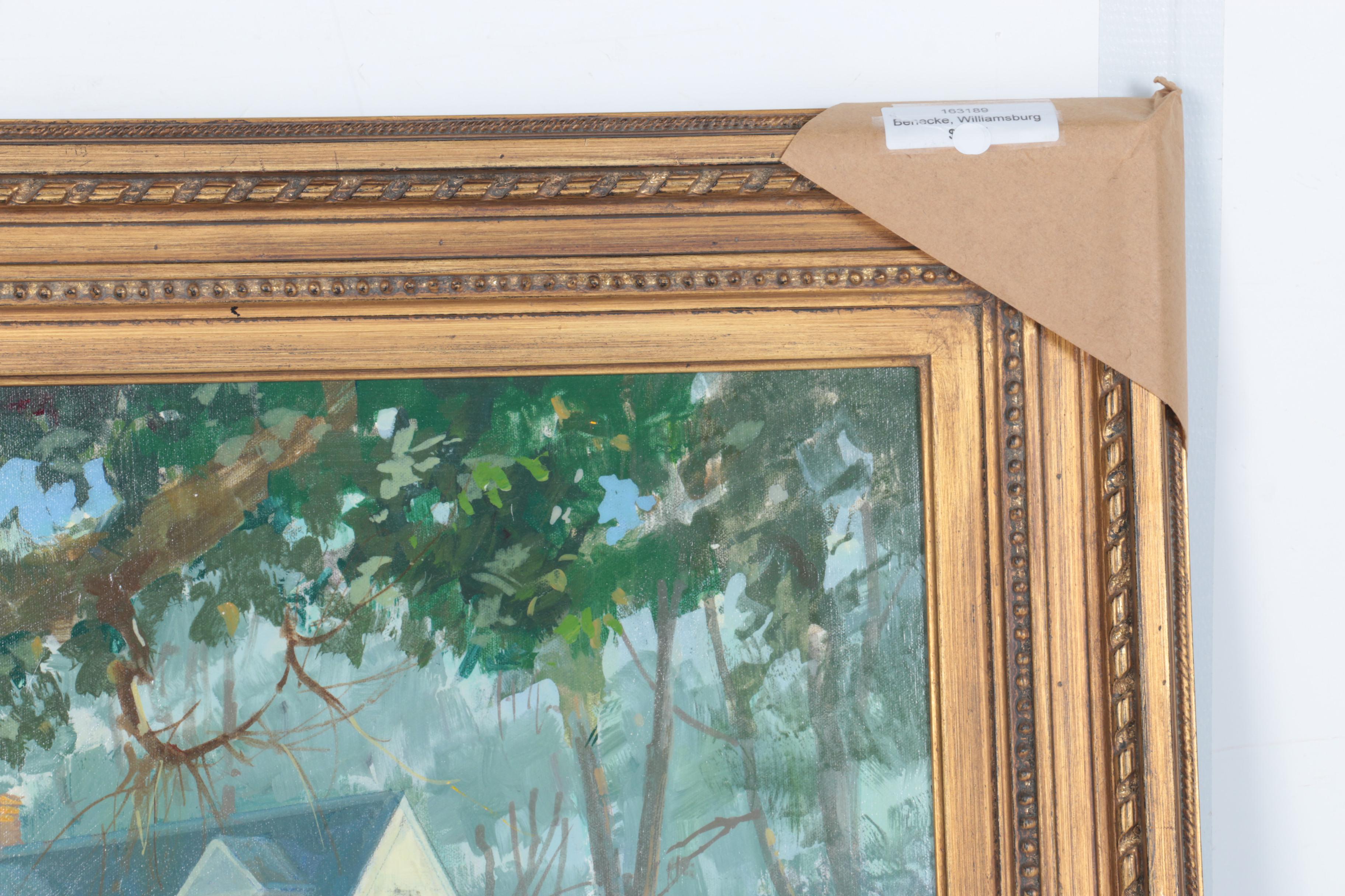 William Benecke Oil Painting on Canvas "Sunny Morning"