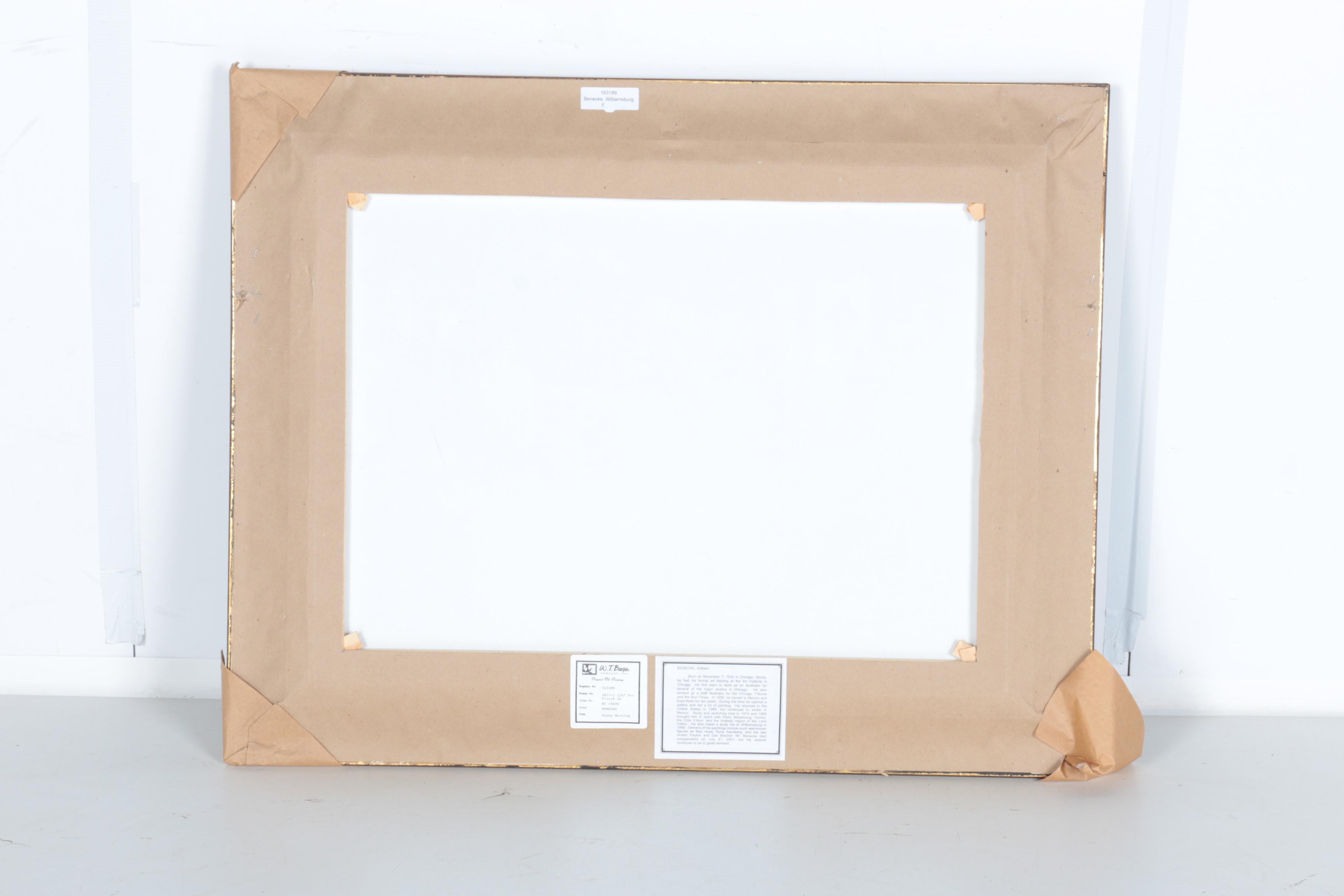 William Benecke Oil Painting on Canvas "Sunny Morning"