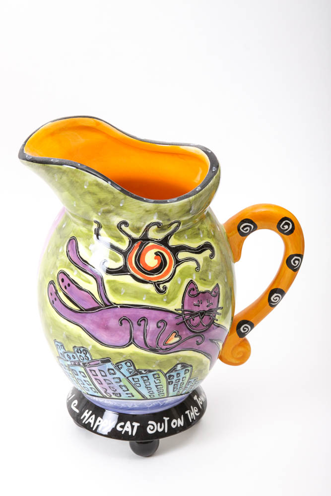 Collection of Whimsical Themed Kitchenalia Including Laurel Burch