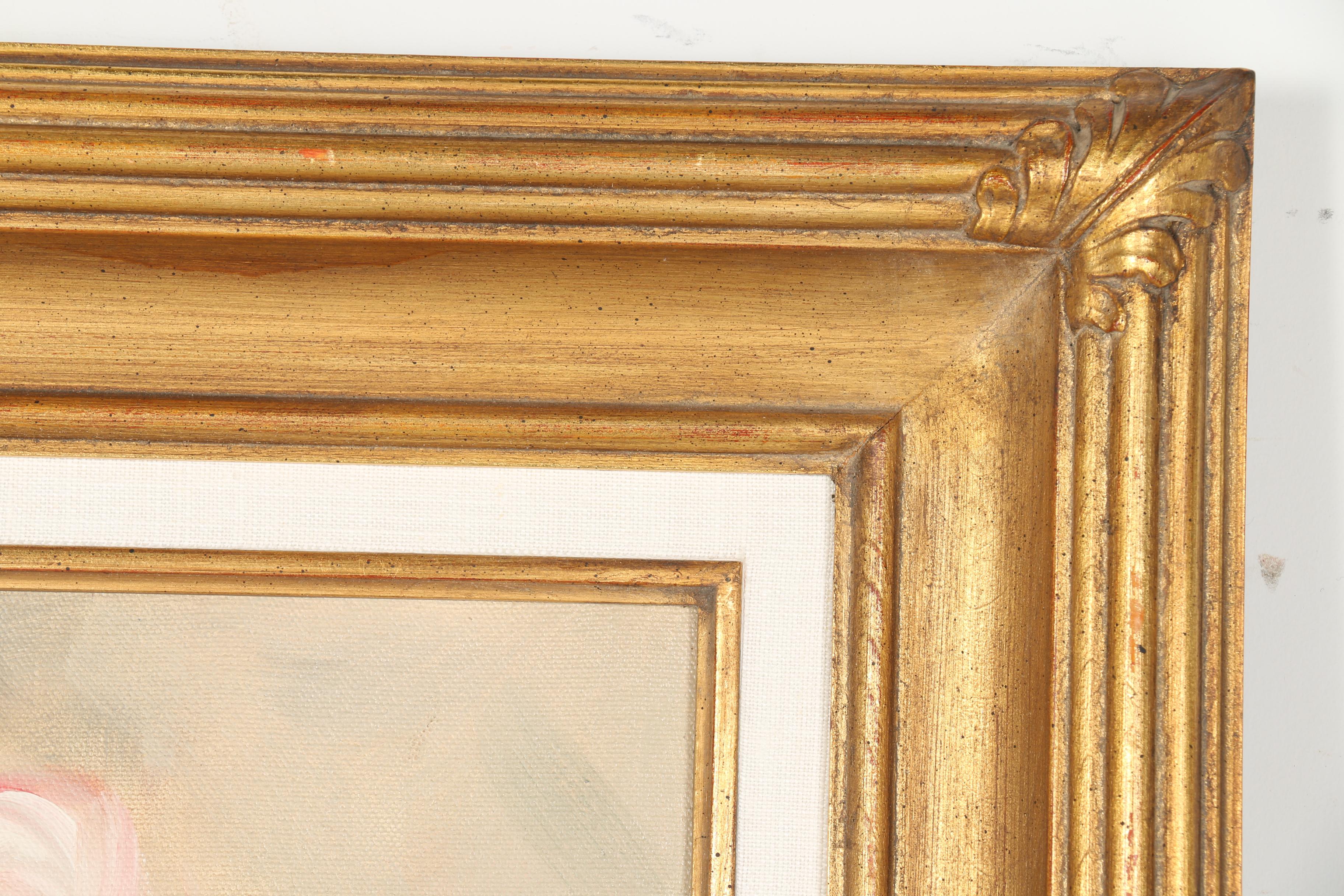 Eugenio Cohaila Oil Painting on Canvas "Flowers"