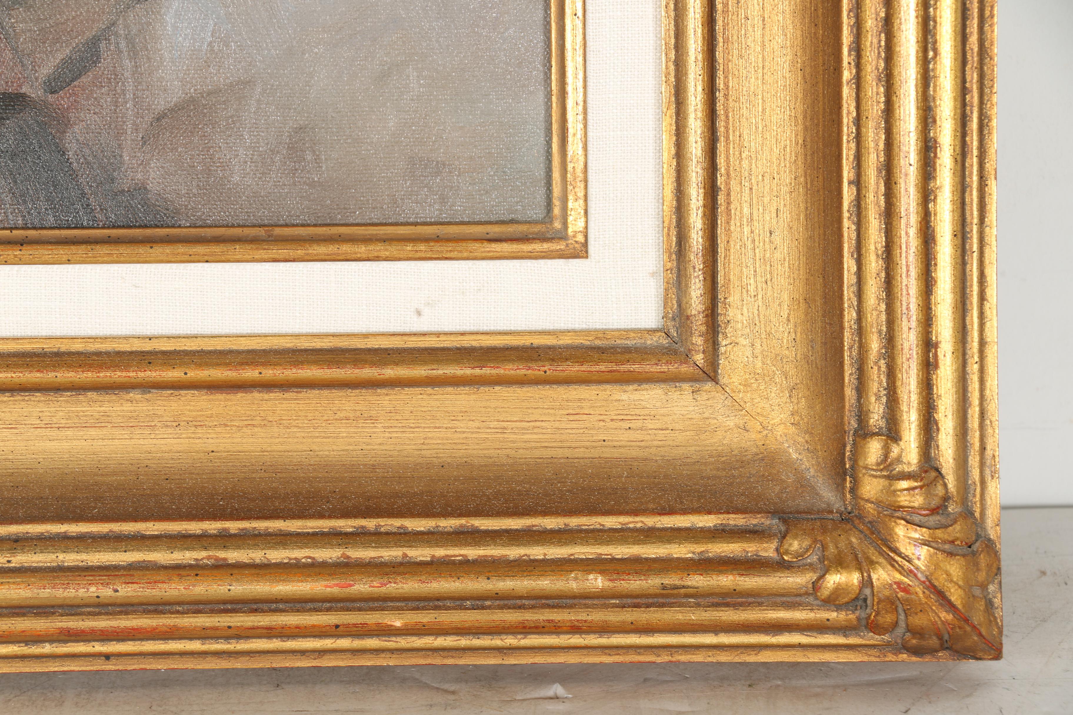 Eugenio Cohaila Oil Painting on Canvas "Flowers"