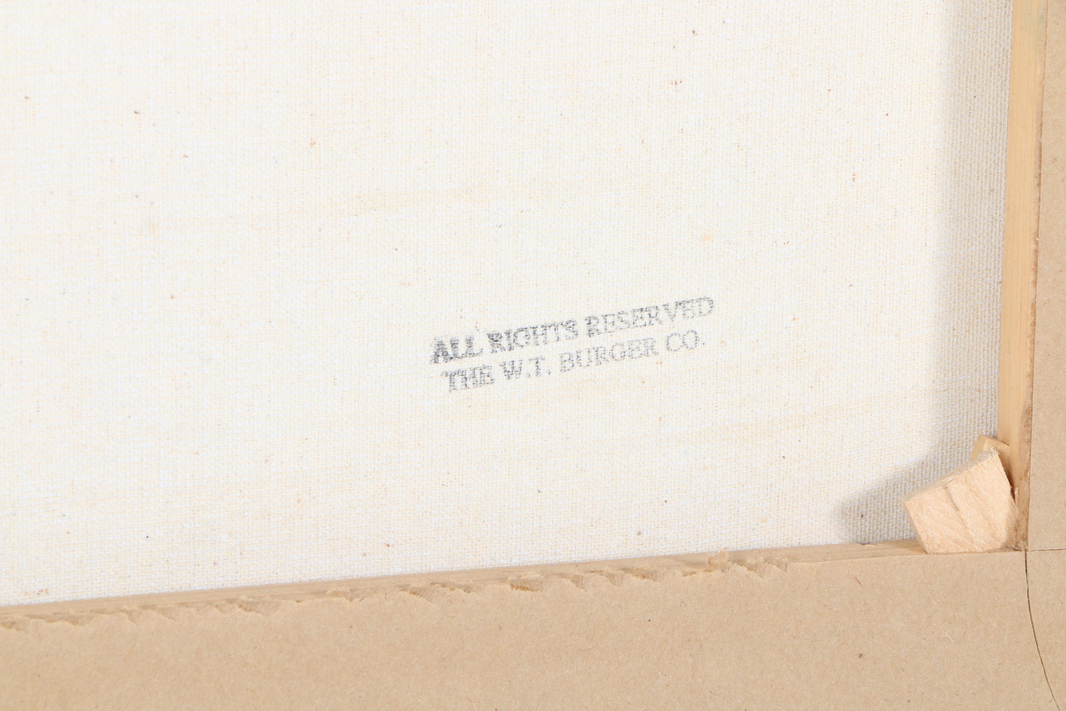 S.H. Lee Oil Painting on Canvas "Garden Setting"