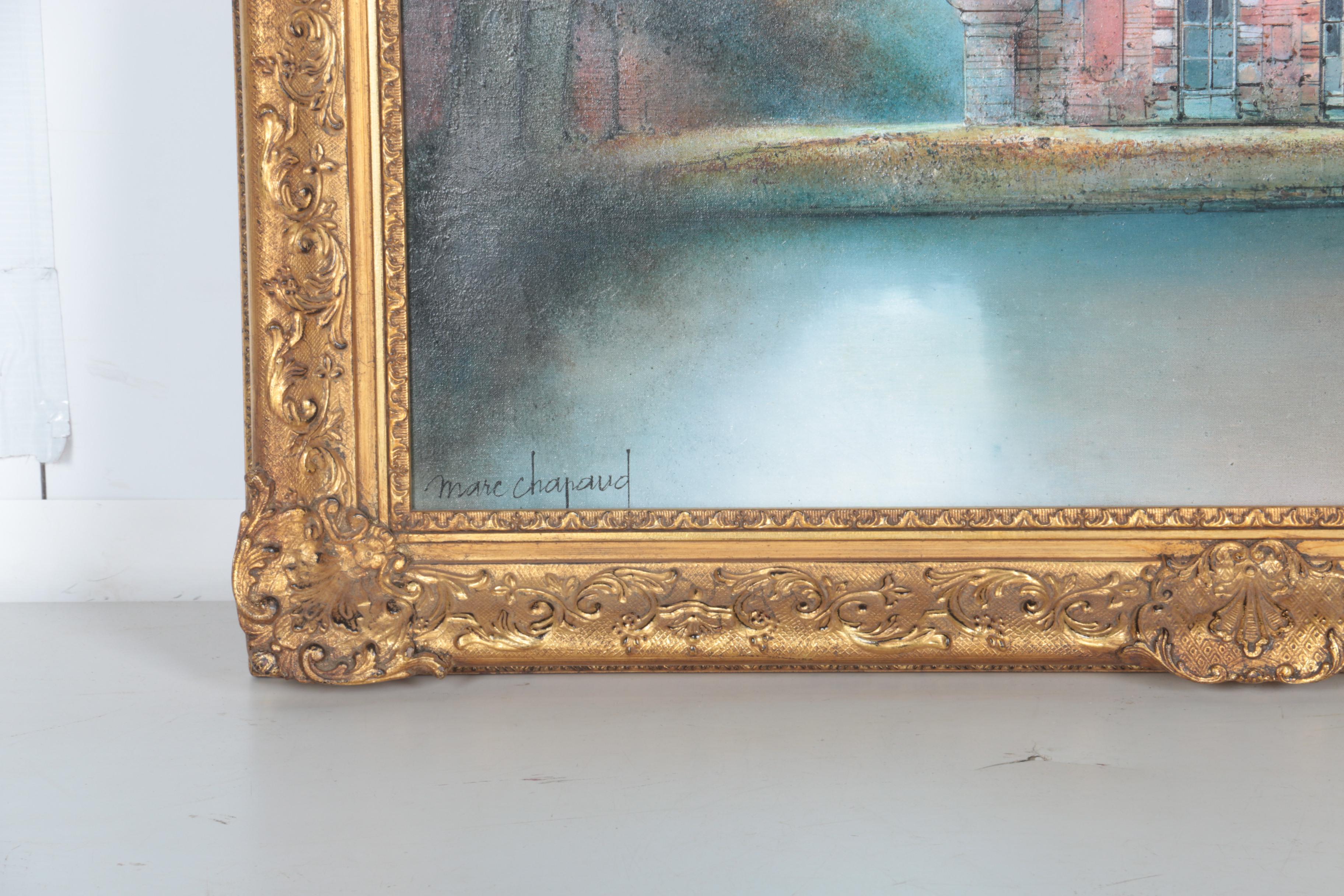 Marc Chapaud Oil Painting on Canvas "Manoir en Normandie"