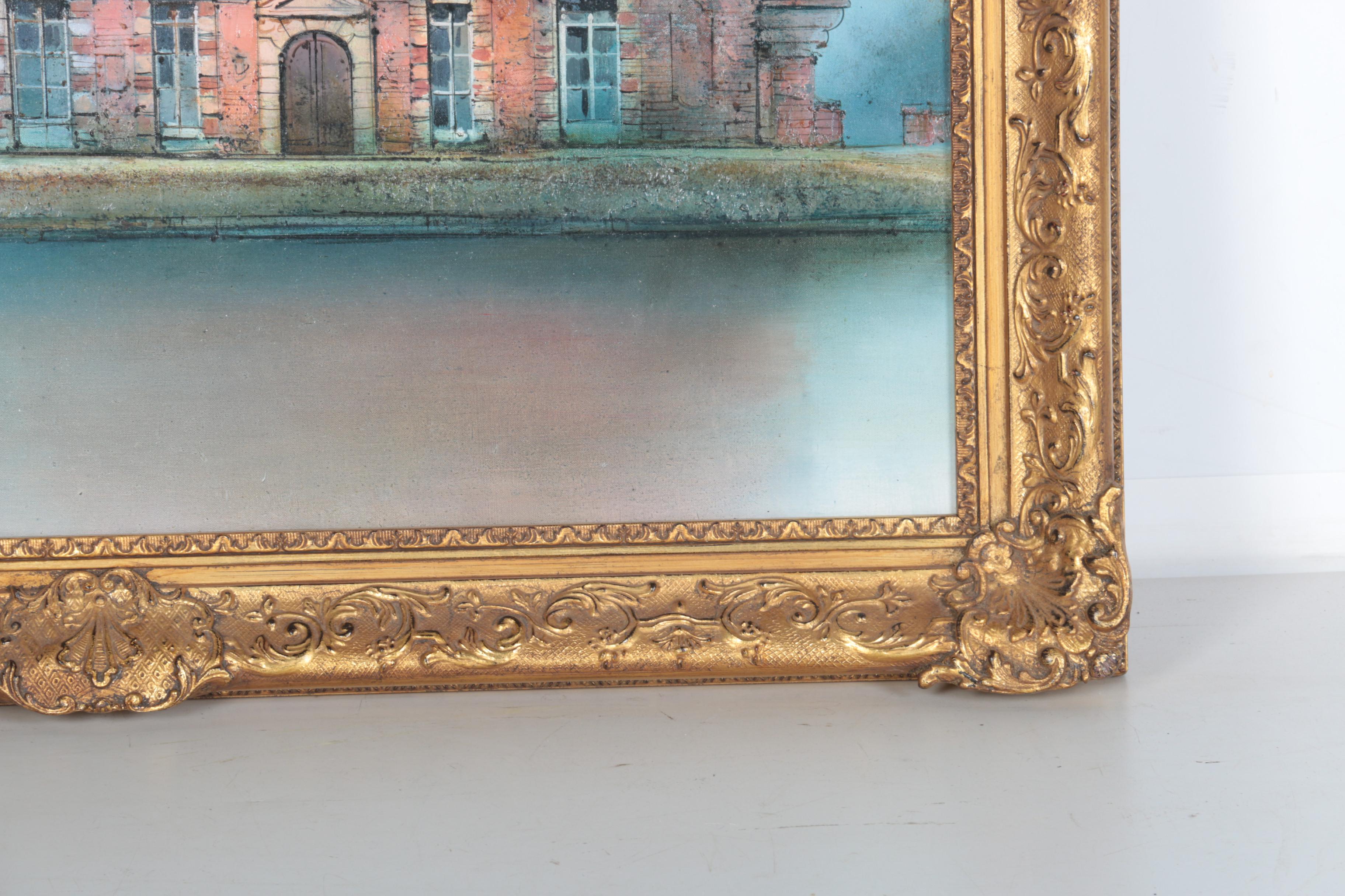 Marc Chapaud Oil Painting on Canvas "Manoir en Normandie"