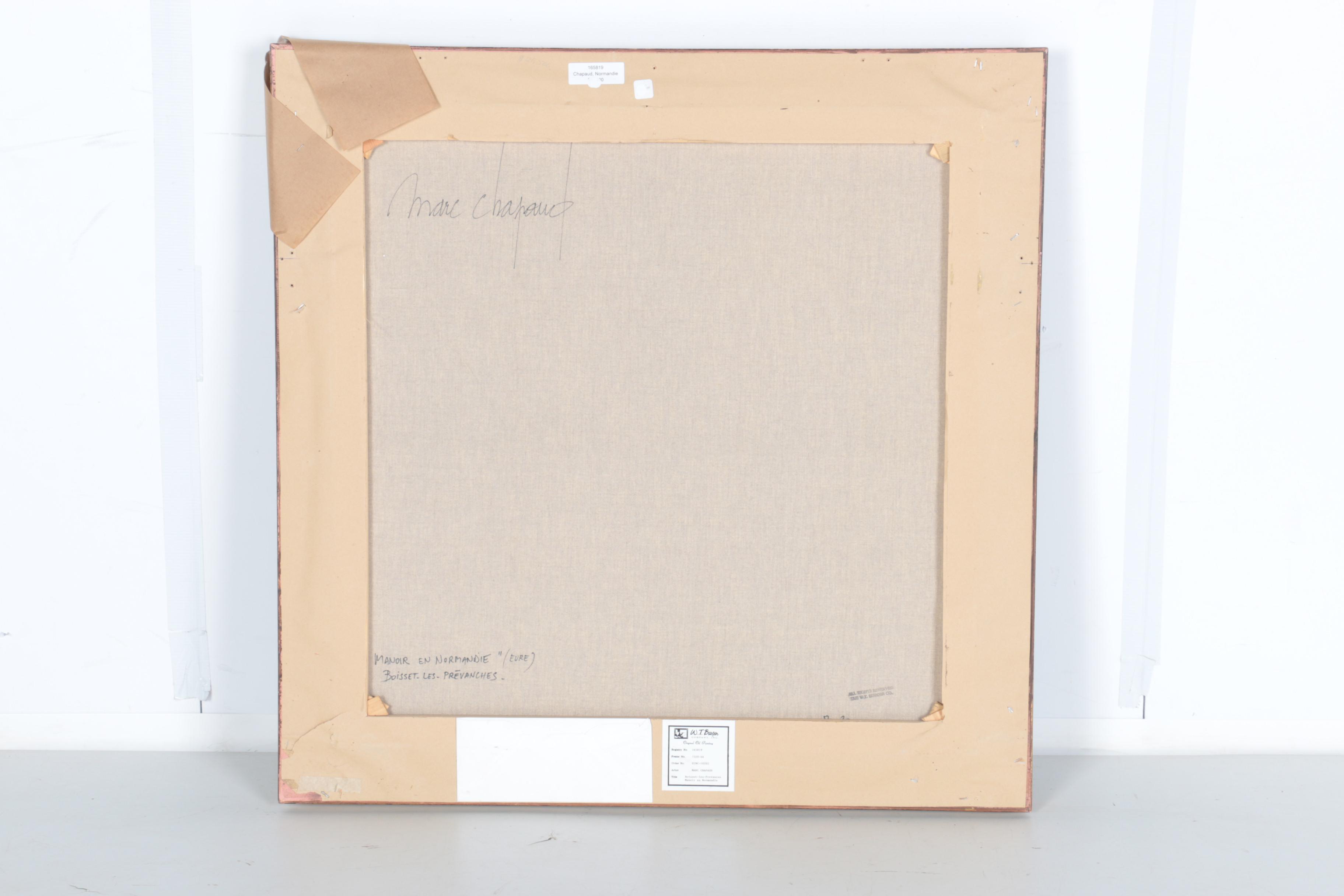 Marc Chapaud Oil Painting on Canvas "Manoir en Normandie"