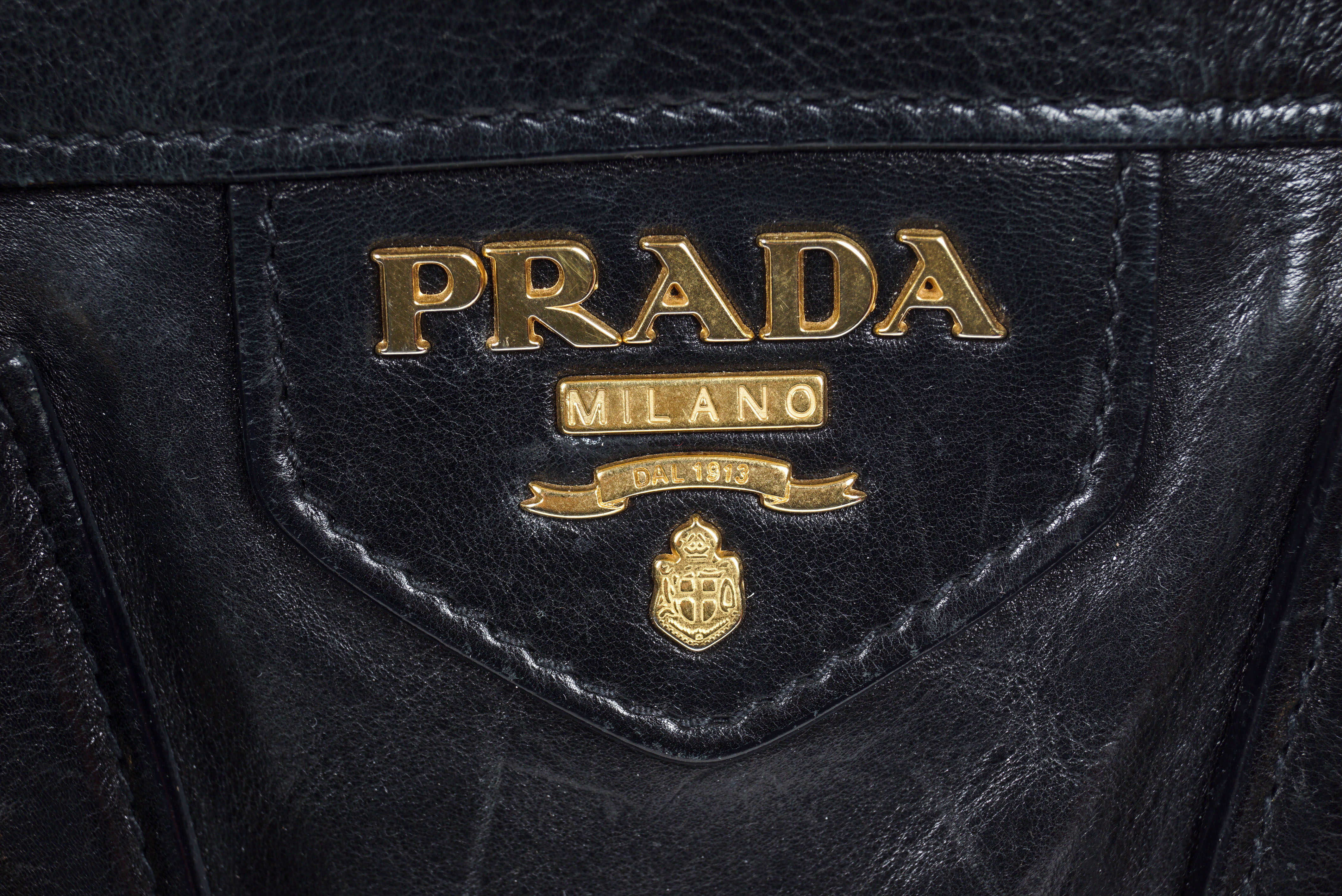 Prada Glace Leather Satchel
