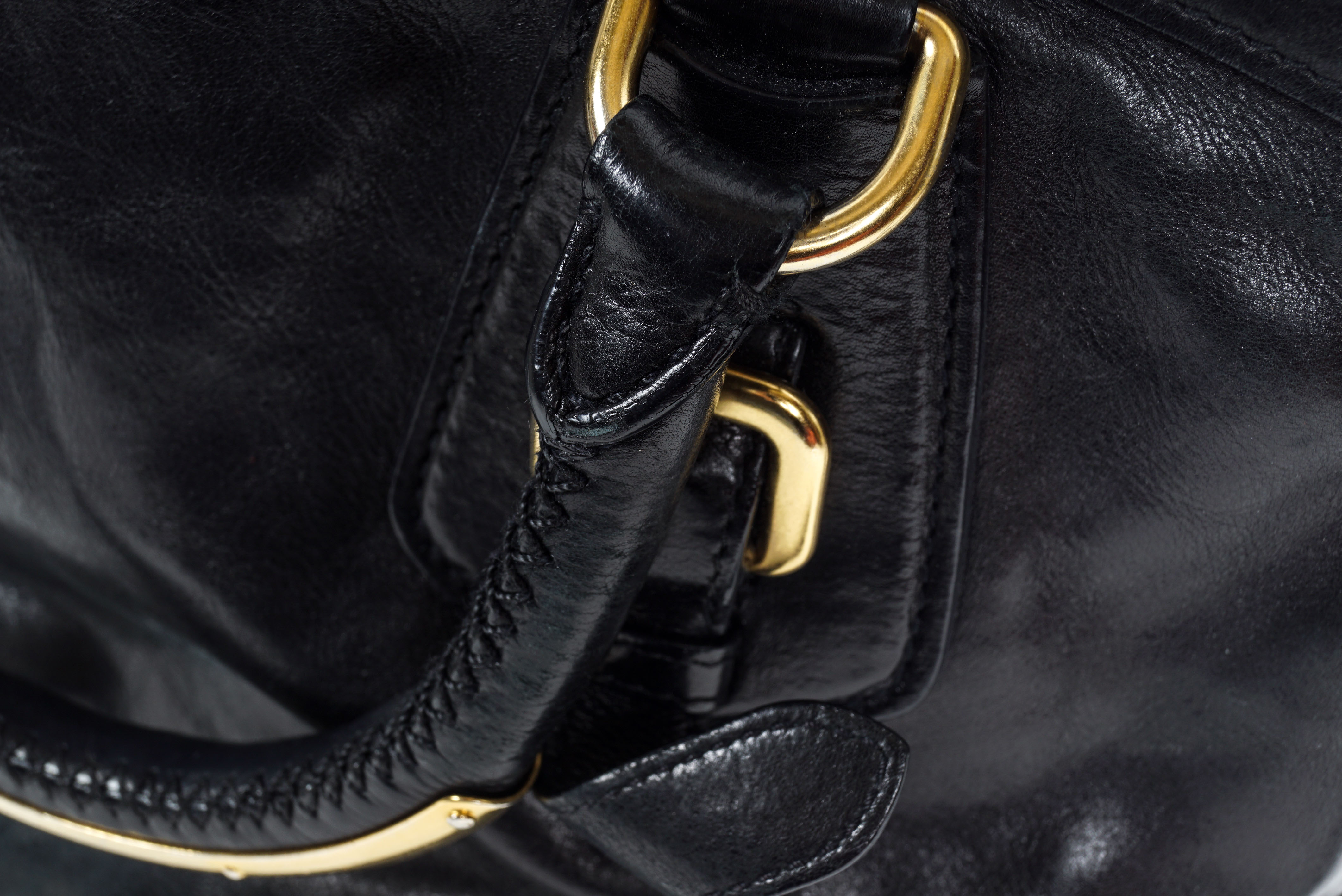 Prada Glace Leather Satchel