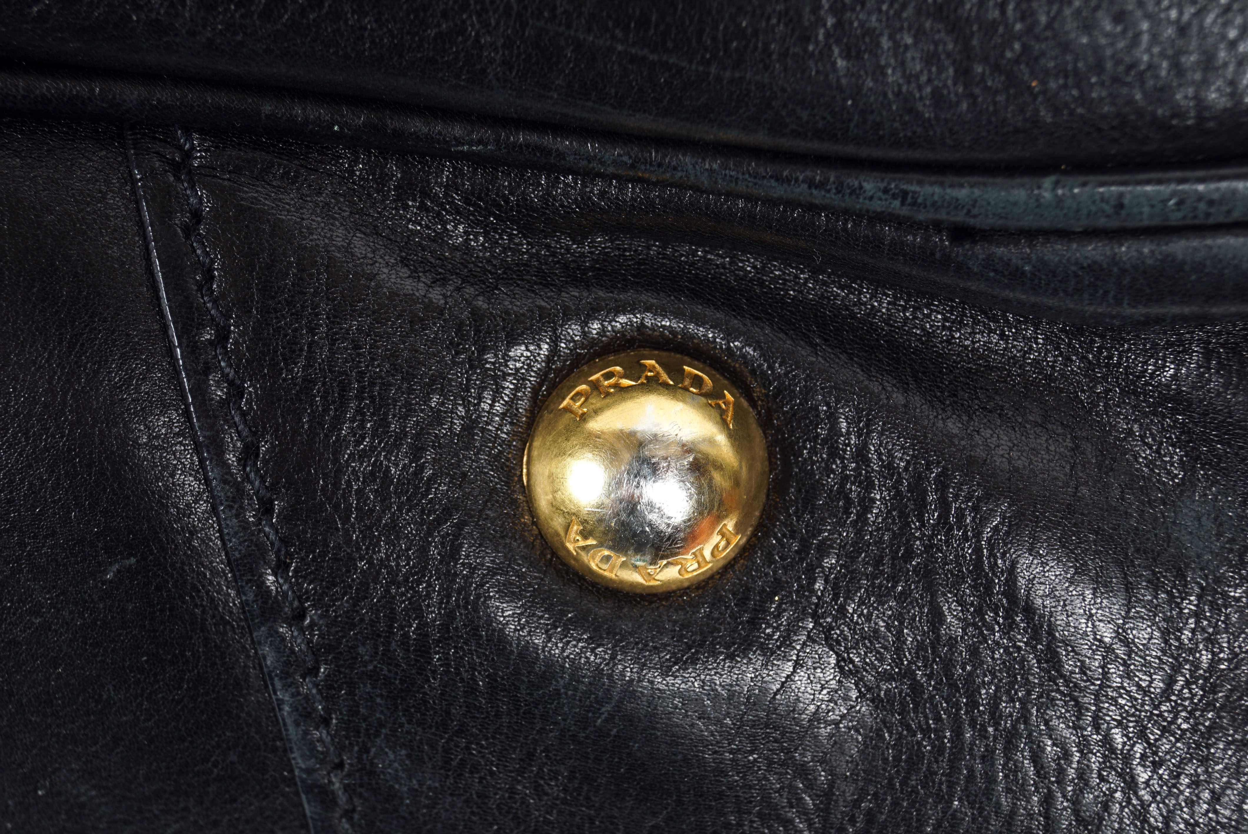 Prada Glace Leather Satchel