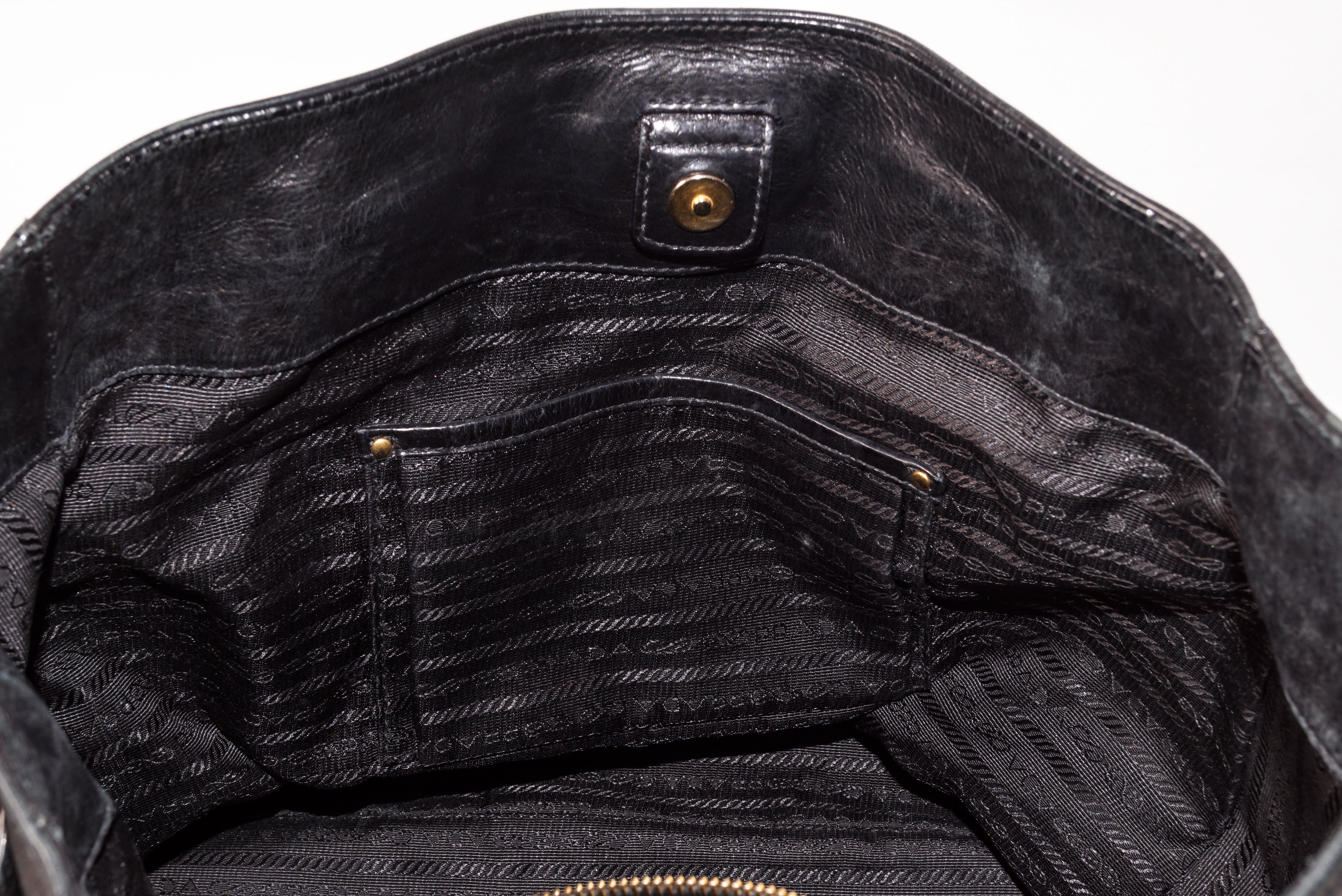 Prada Glace Leather Satchel