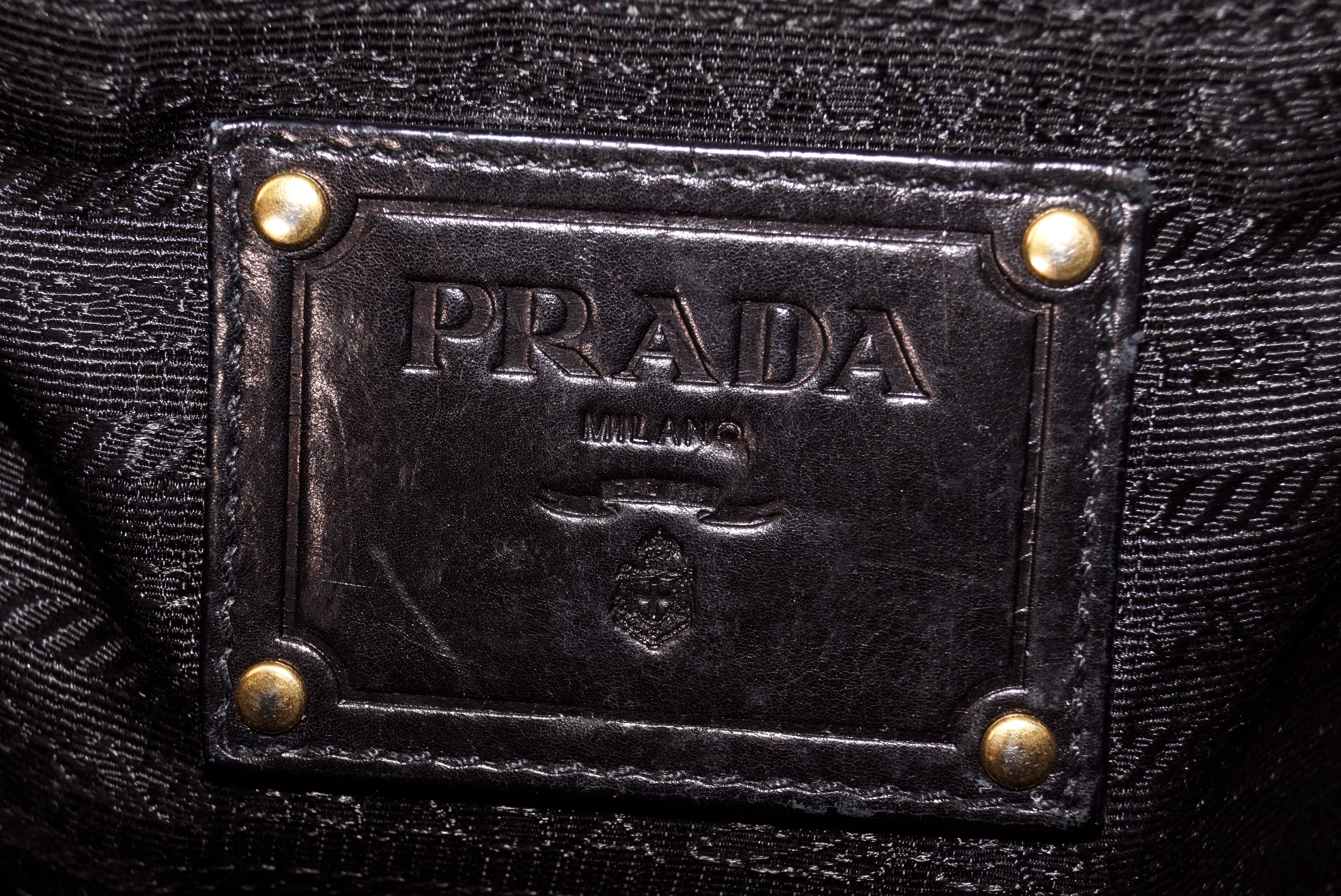Prada Glace Leather Satchel