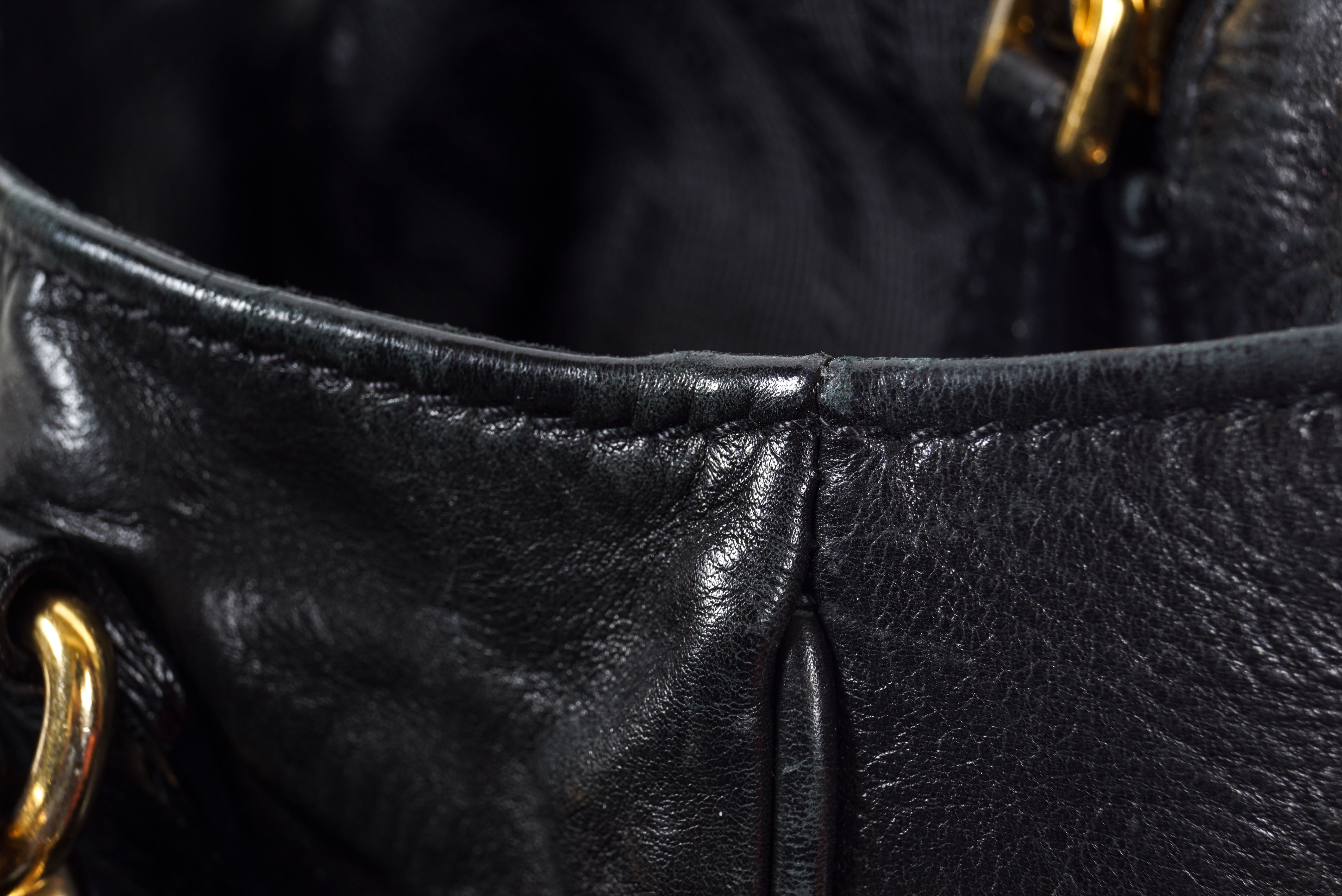 Prada Glace Leather Satchel