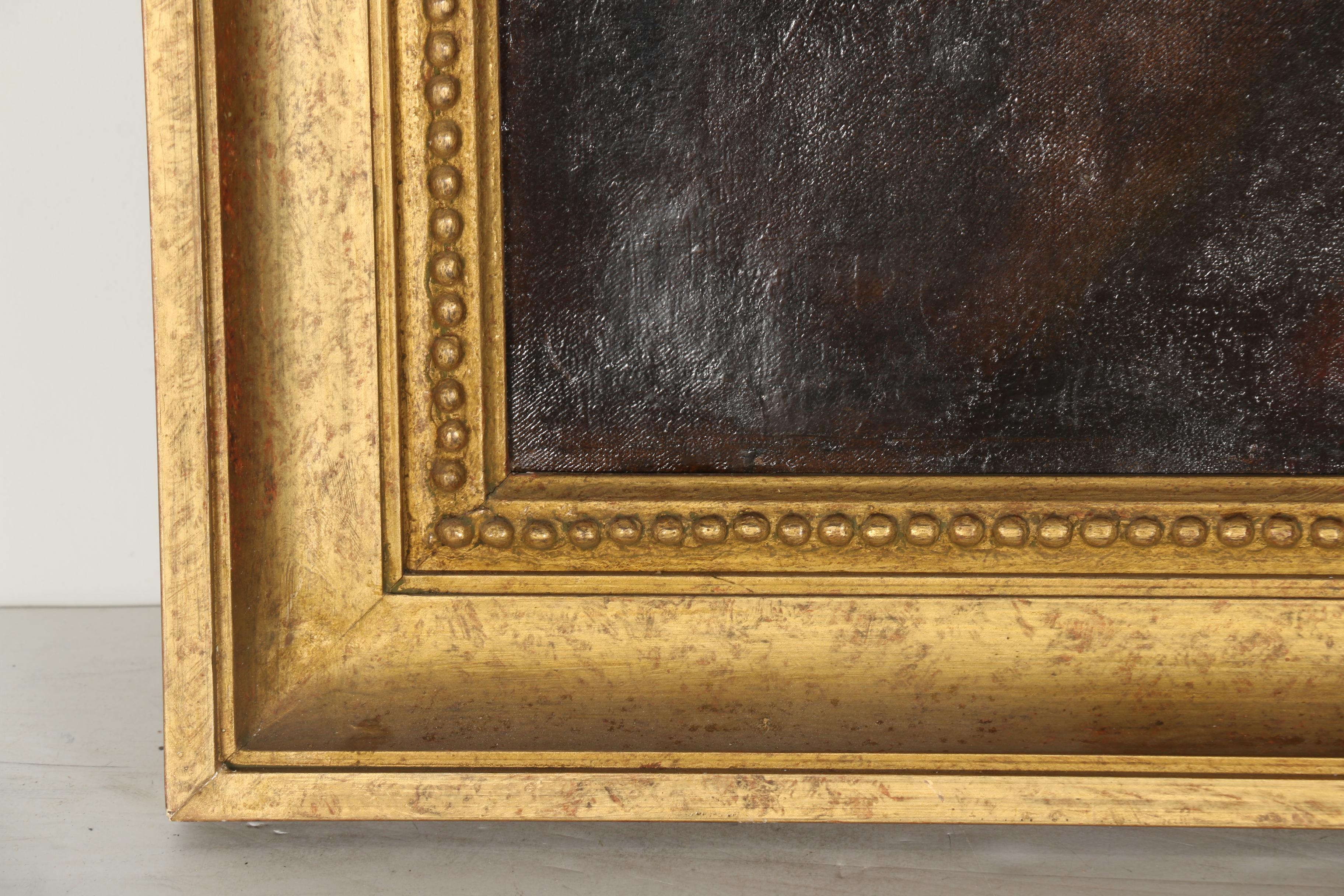 Late 19th Century Oil Painting on Canvas Portrait of a Woman