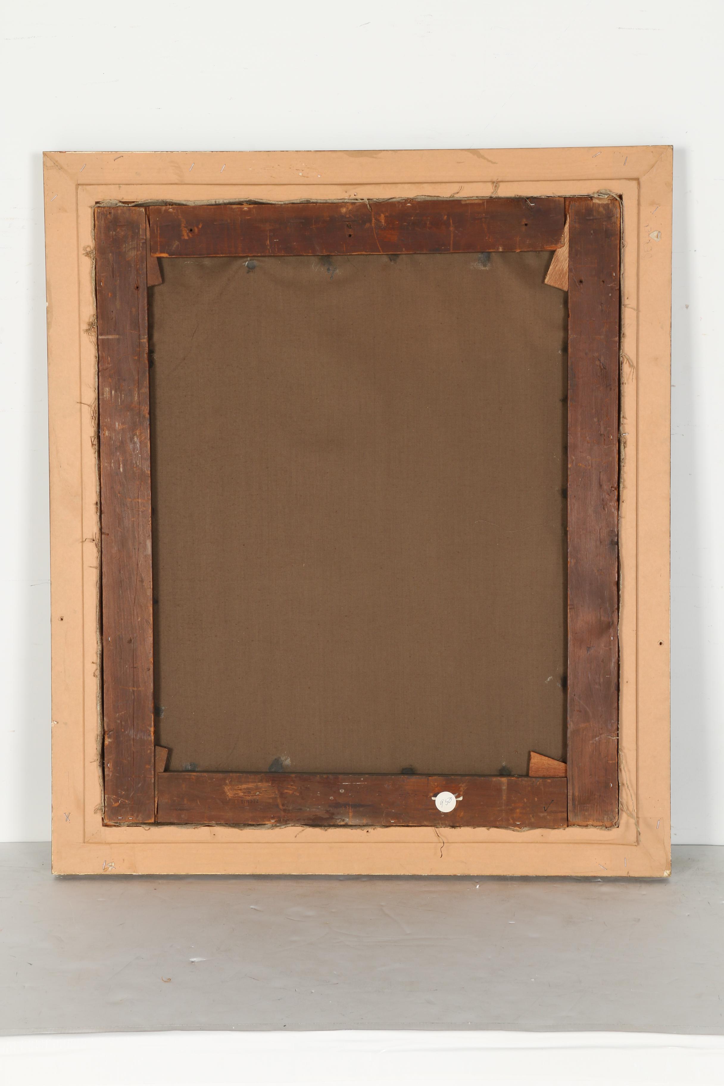 Late 19th Century Oil Painting on Canvas Portrait of a Woman