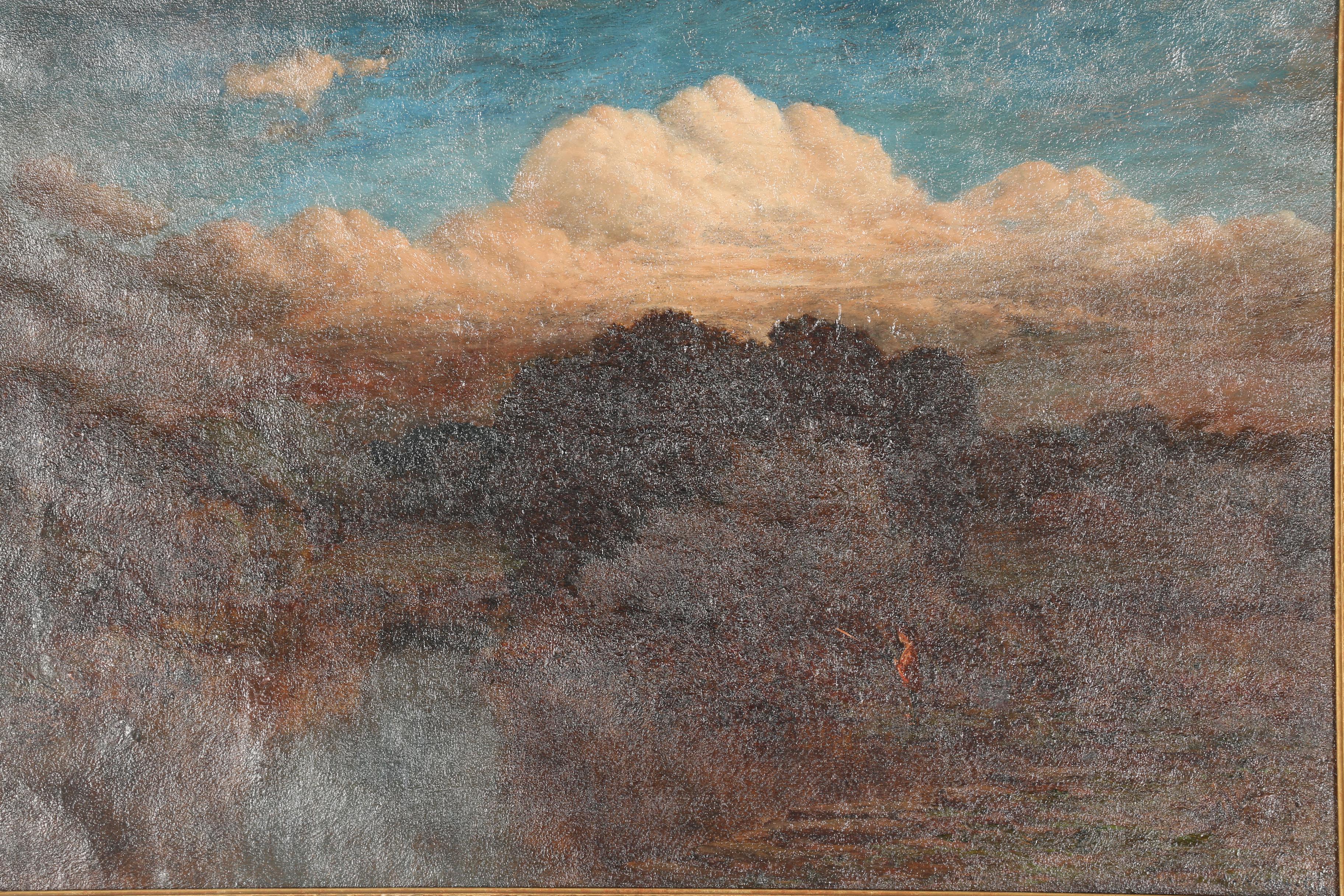 W. Wilson Oil Painting on Canvas of Landscape